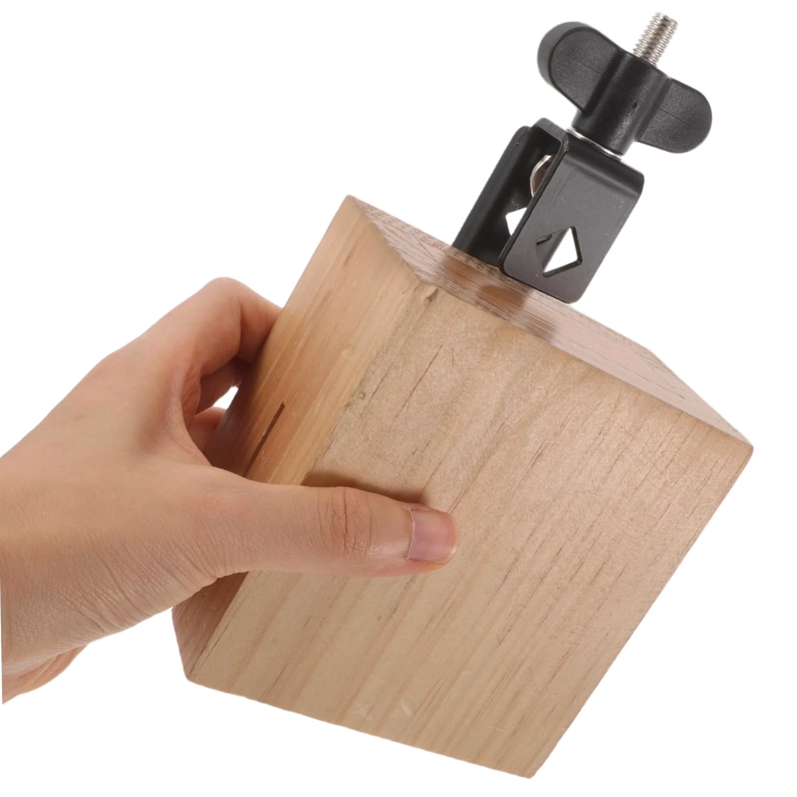 BESPORTBLE Blocco Percussione in Legno Struttura Robusta e Montabile, Strumento Musicale a Forma Quadrata, per Ensemble Musicali e Performance Festival