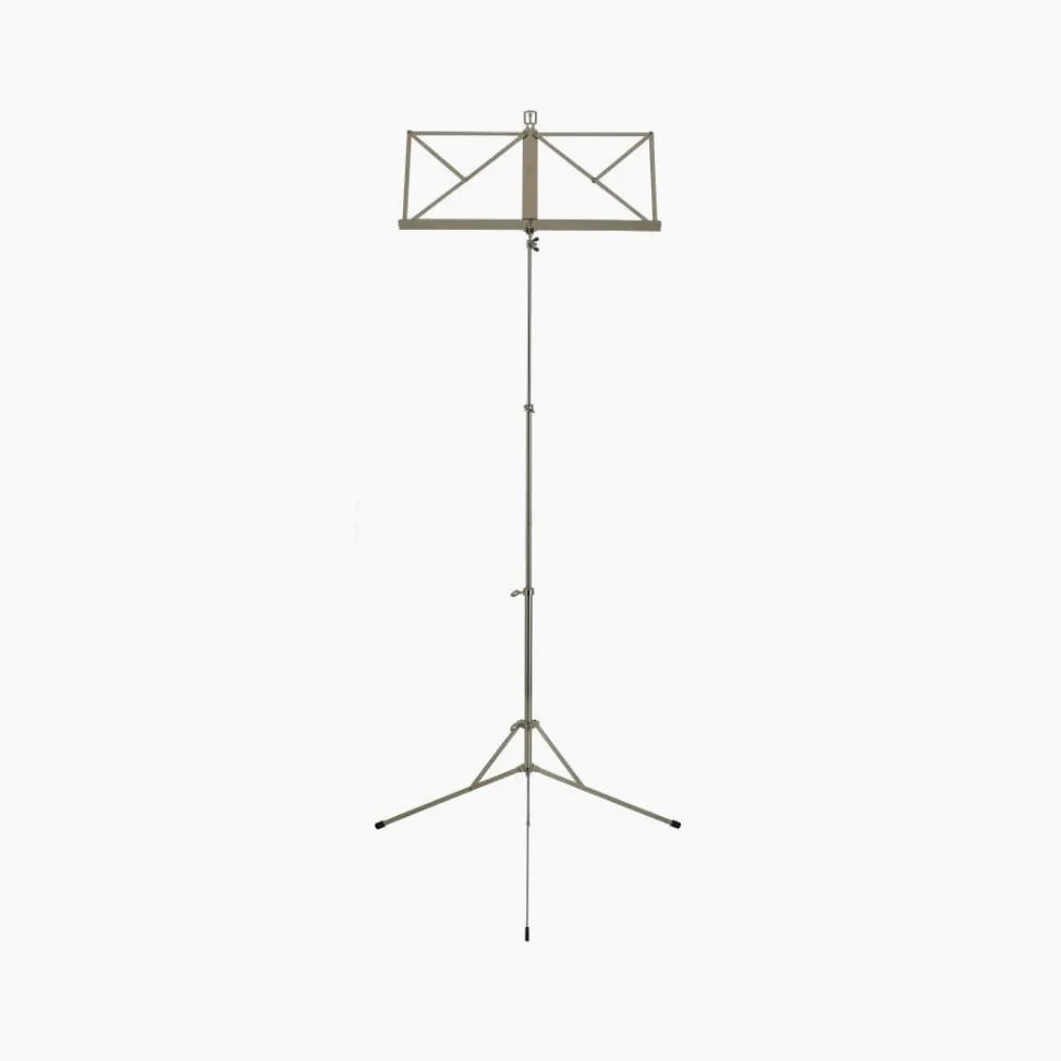 Wittner leggio 961a – nichelato, altezza regolabile 48-114 cm, compatto e pieghevole, Made in Germany