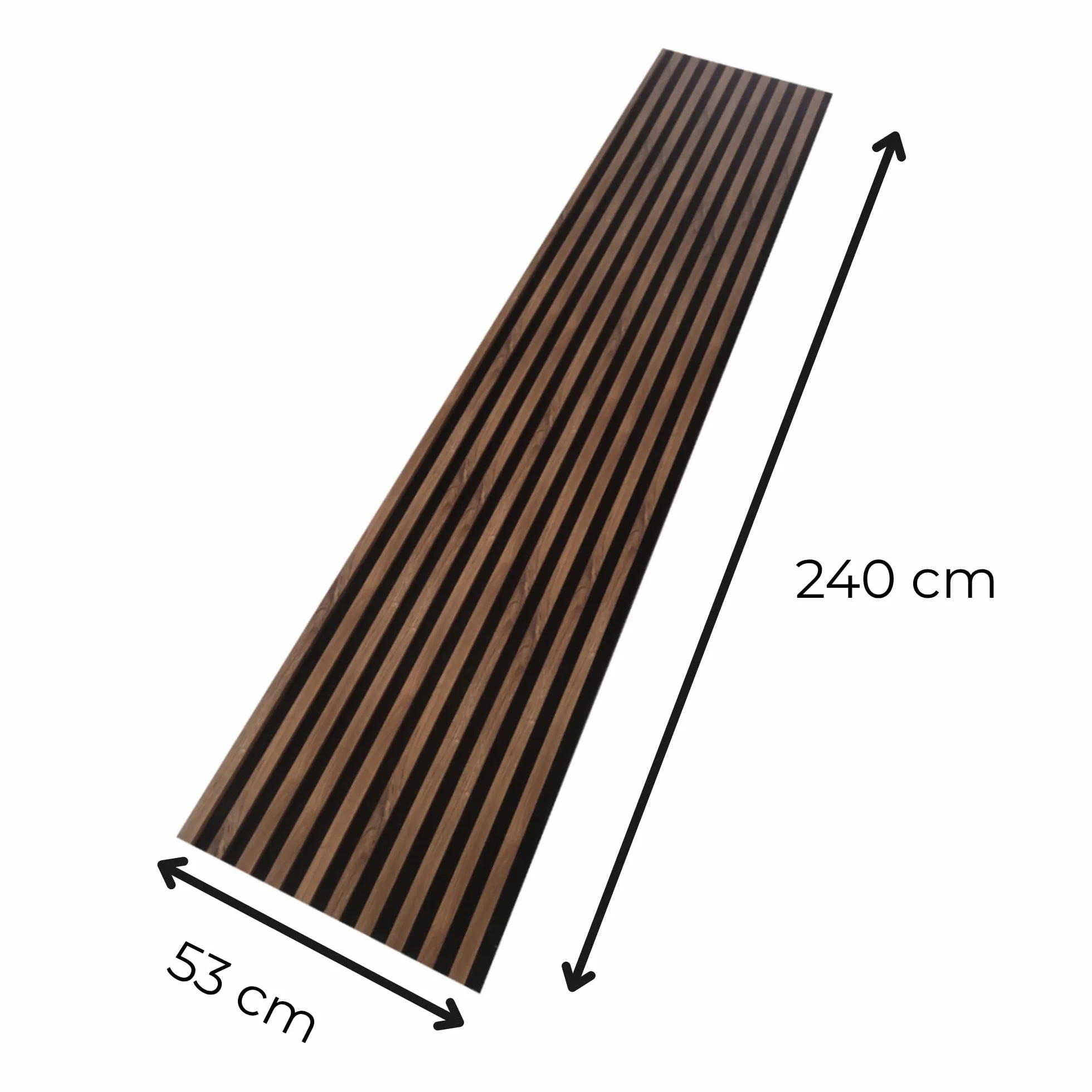 Pannelli Fonoassorbenti Acustici MDF Grigio Arctis 2 Pezzi 26,5x240 cm su Piastra Nera Facile da Montare per Pareti Interne Stile Moderno