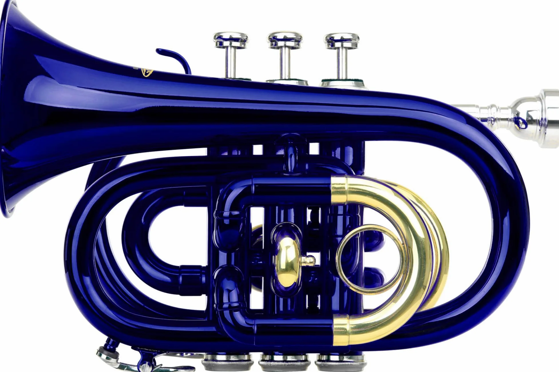 Classic Cantabile Brass TT-400 Tromba tascabile pocket Brass Sib ottone blu