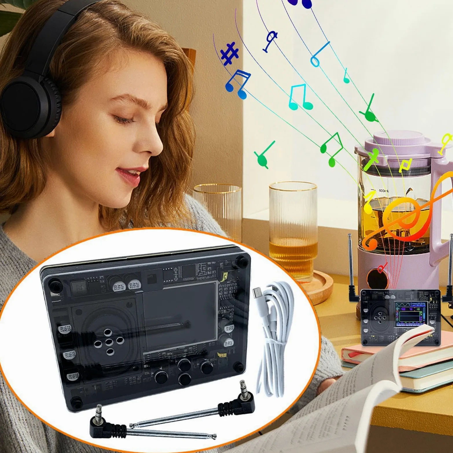 Strumento musicale elettronico, Theremin Strumento Theremin, Theremin con voci multiple, Musica elettronica Theremin, Theremin con display OLED, Theremin per musica creativa