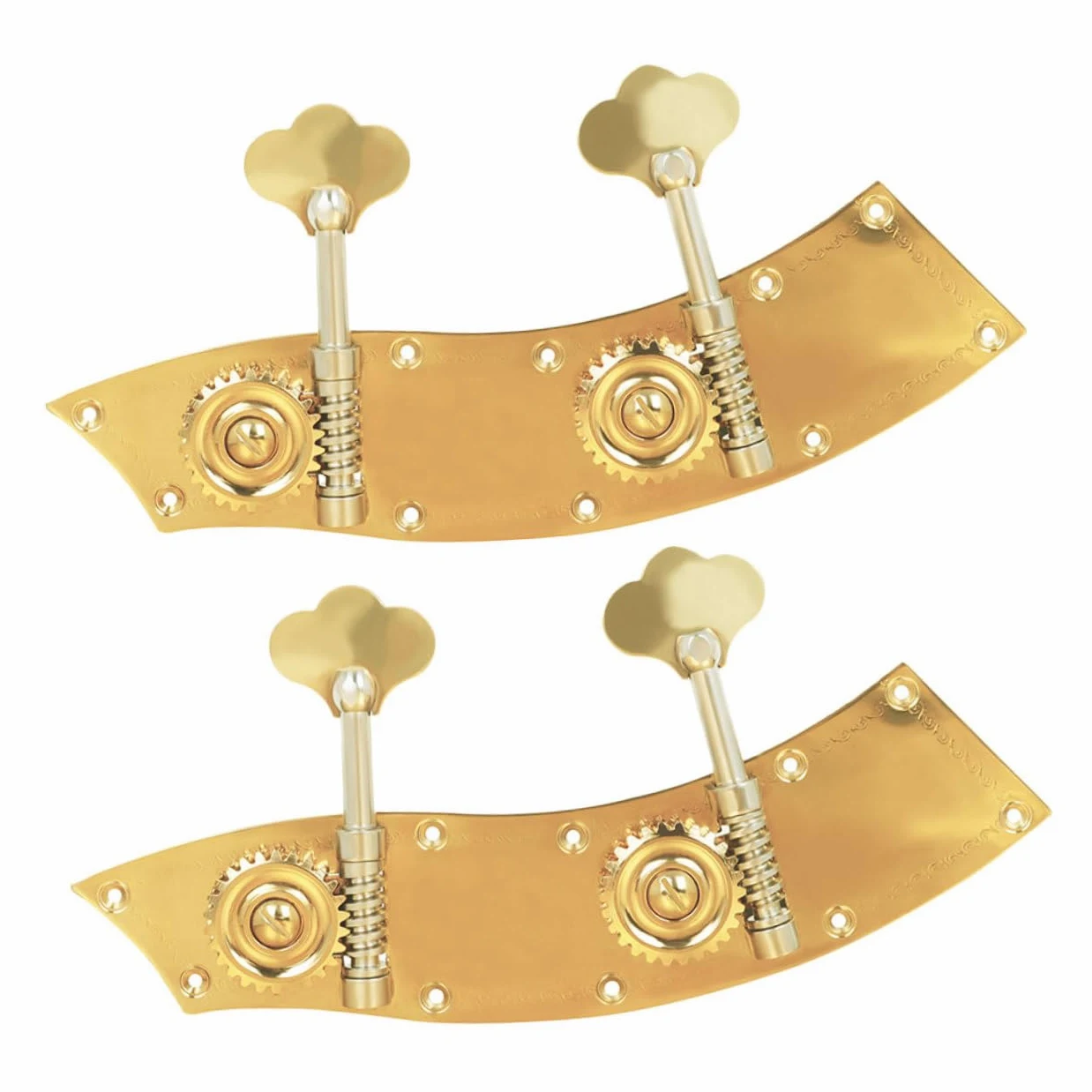 Milisten 2 pezzi Chiavi Accordatore Contrabbasso in Lega di Rame Dorato Ricambio per Parti Double Bass Pioli Resistenti e Decorativi per Sostituzione Facile