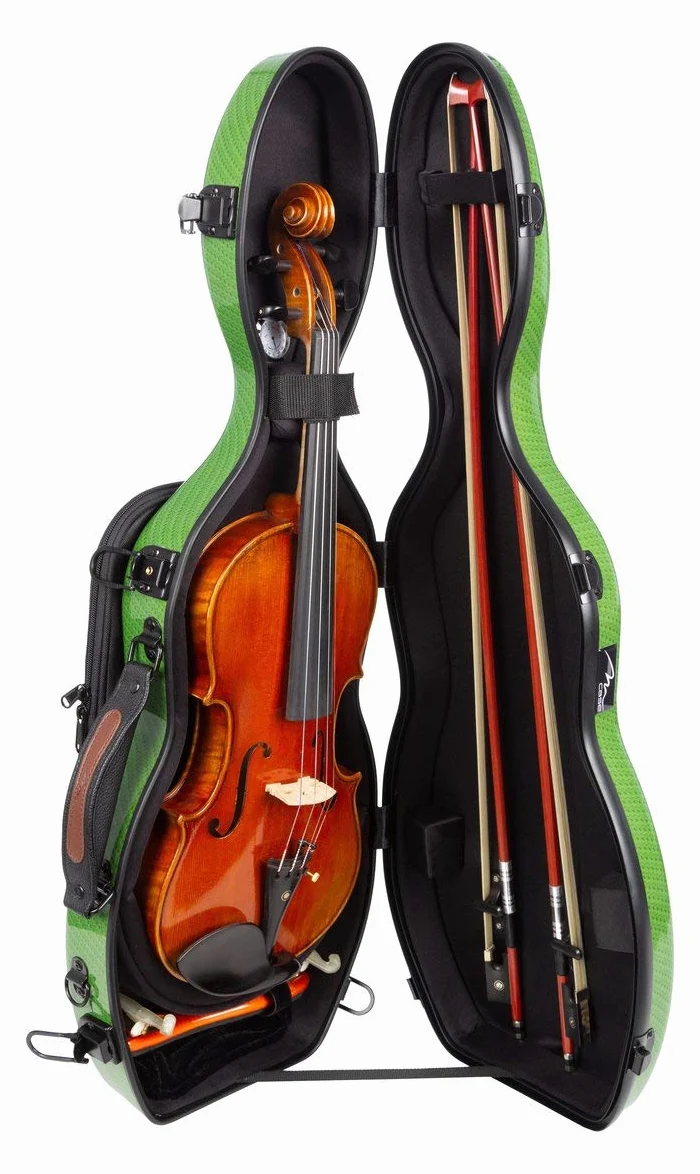 Custodia per violino Fiberglass Ultra Light 4/4 special green M-Case