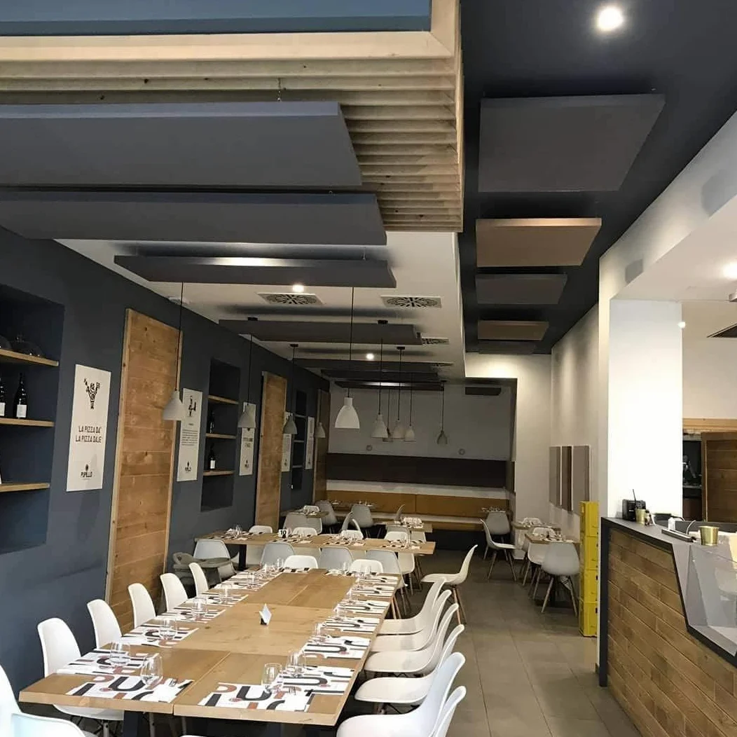 STOP SOUND Pannelli fonoassorbenti Pannello Acustico Fonoassorbente pannelli decorativi per pareti e soffitto alta capacità decorativi per pareti 180x80x5 (Beige)