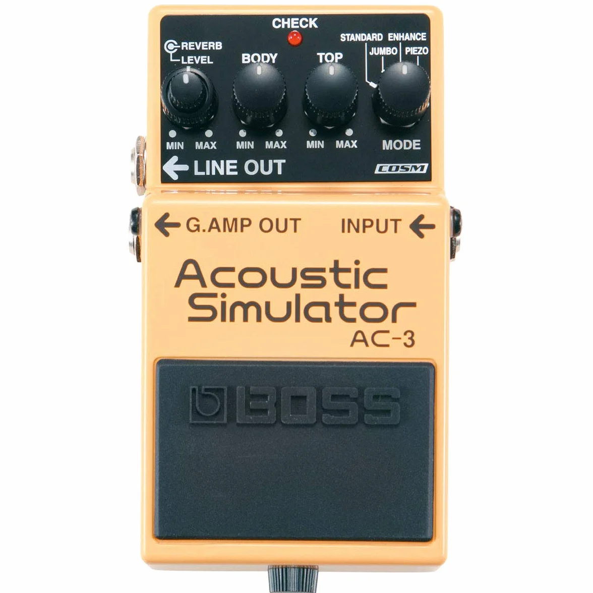 Boss AC-3 - Simulatore acustico per chitarra elettrica, con alimentatore di rete da 9 V