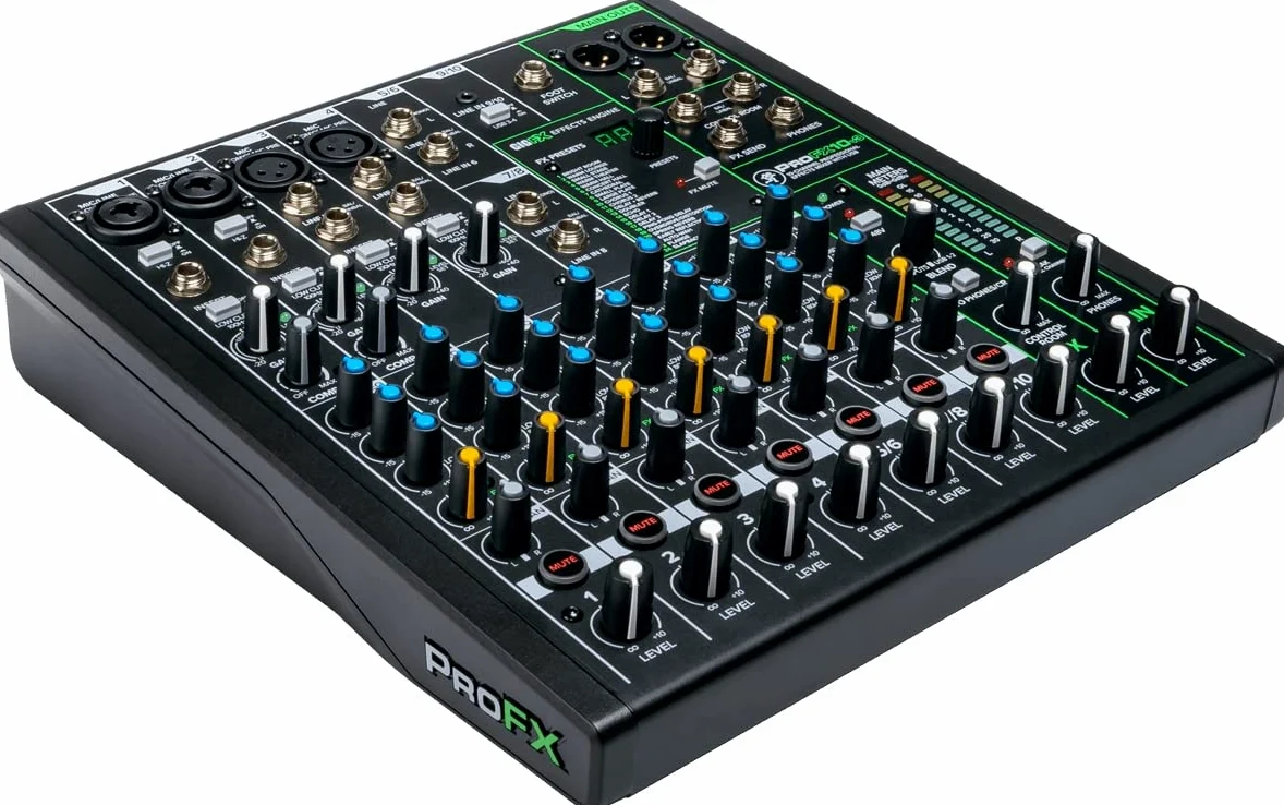 MACKIE Profx10V3 Mixer con Effetti Professionale a 10 Canali con USB