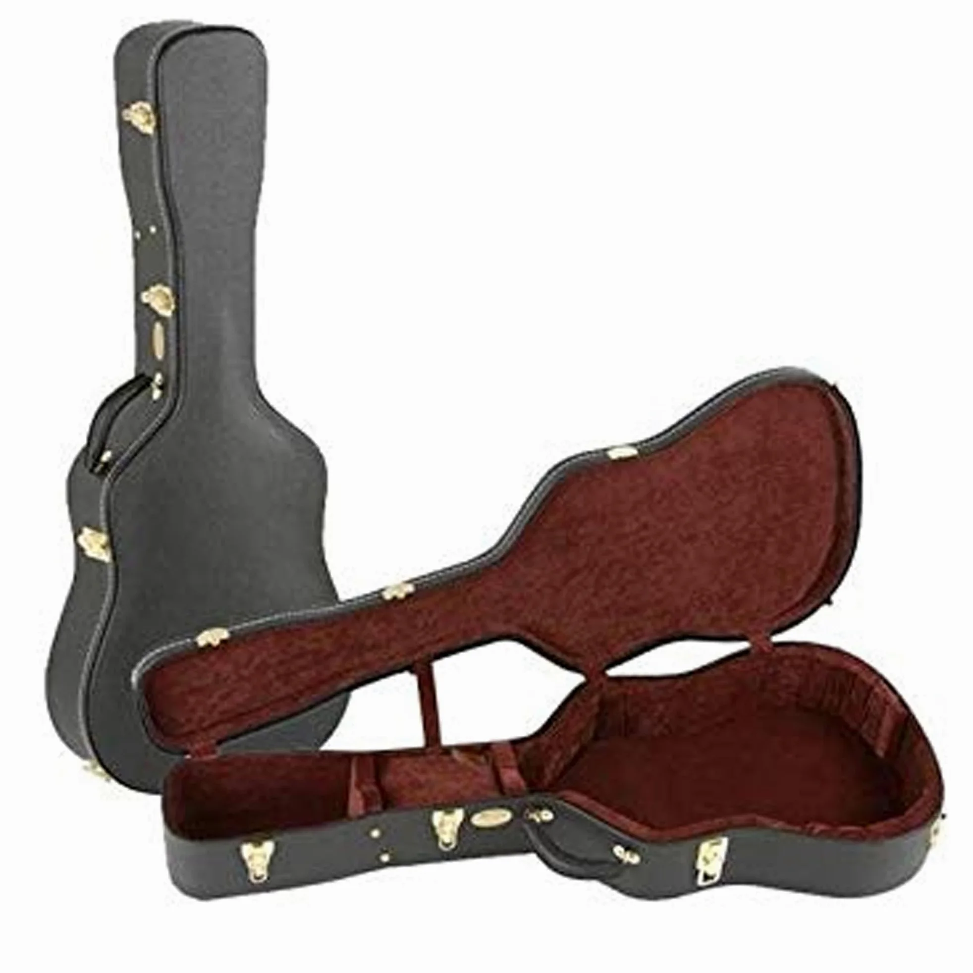 Martin - C533EC Custodia Rigida 5 Strati per Chitarra Acustica 000/OM 14 Tasti, Finitura Cabernet
