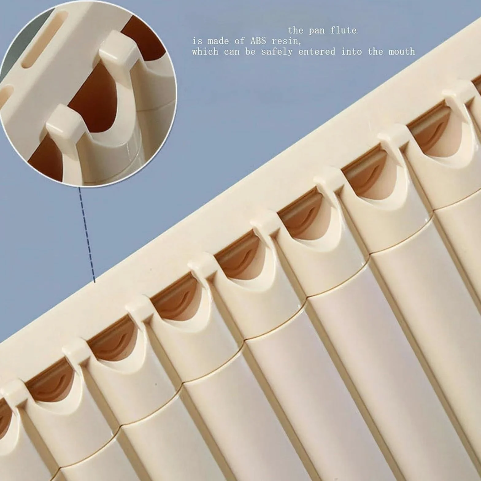 Flauto Di Pan Strumento A Fiato In ABS Fatto A Mano Con Flauto Di Pan 18 Flauti Di Pan Strumenti Musicali Popolari Portatili(Black)