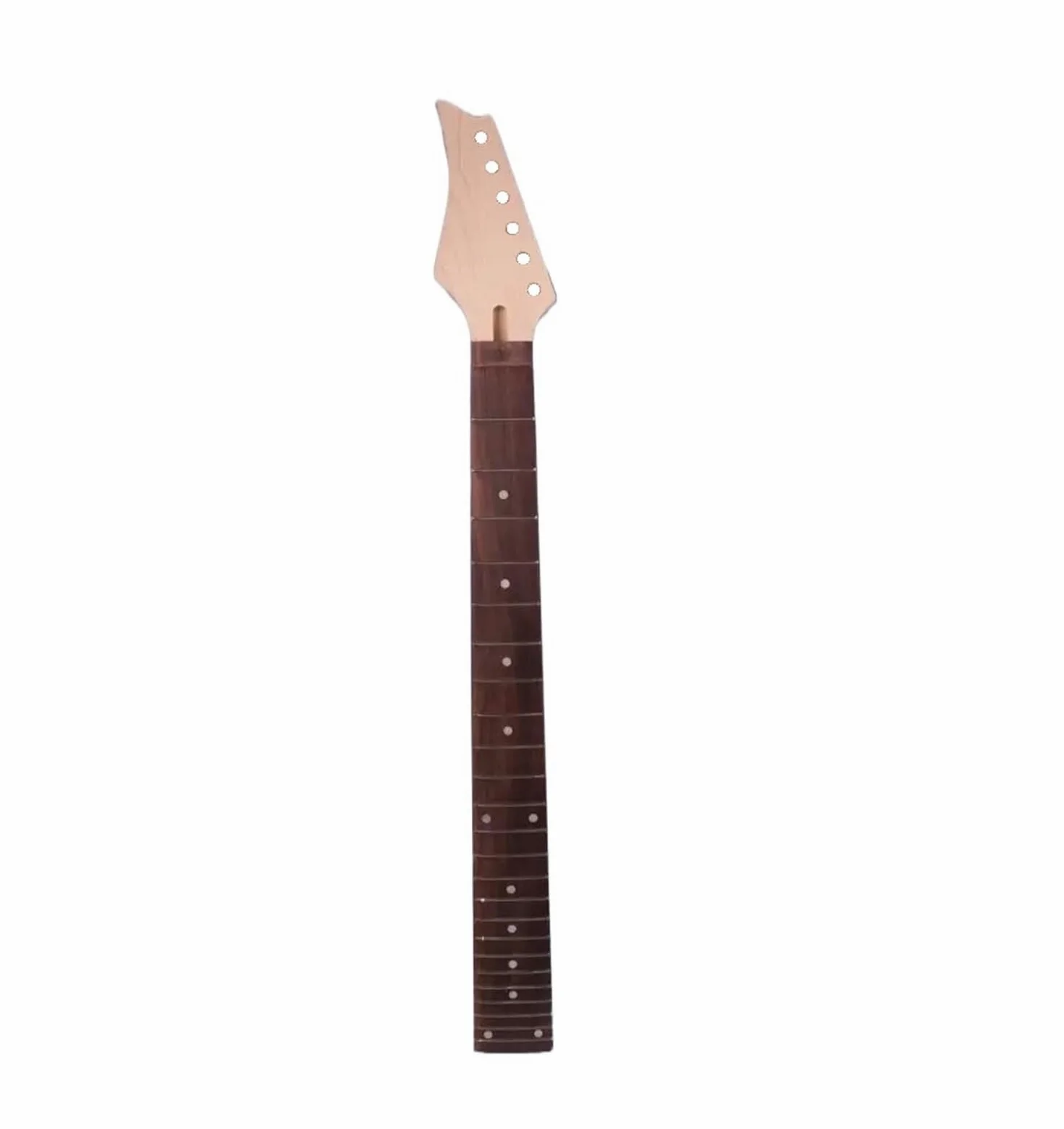 Manico per chitarra Manico Per Chitarra Elettrica In Acero Sinistro, 24 Tasti, Tastiera In Palissandro Da 27 Pollici, Manico Baritono
