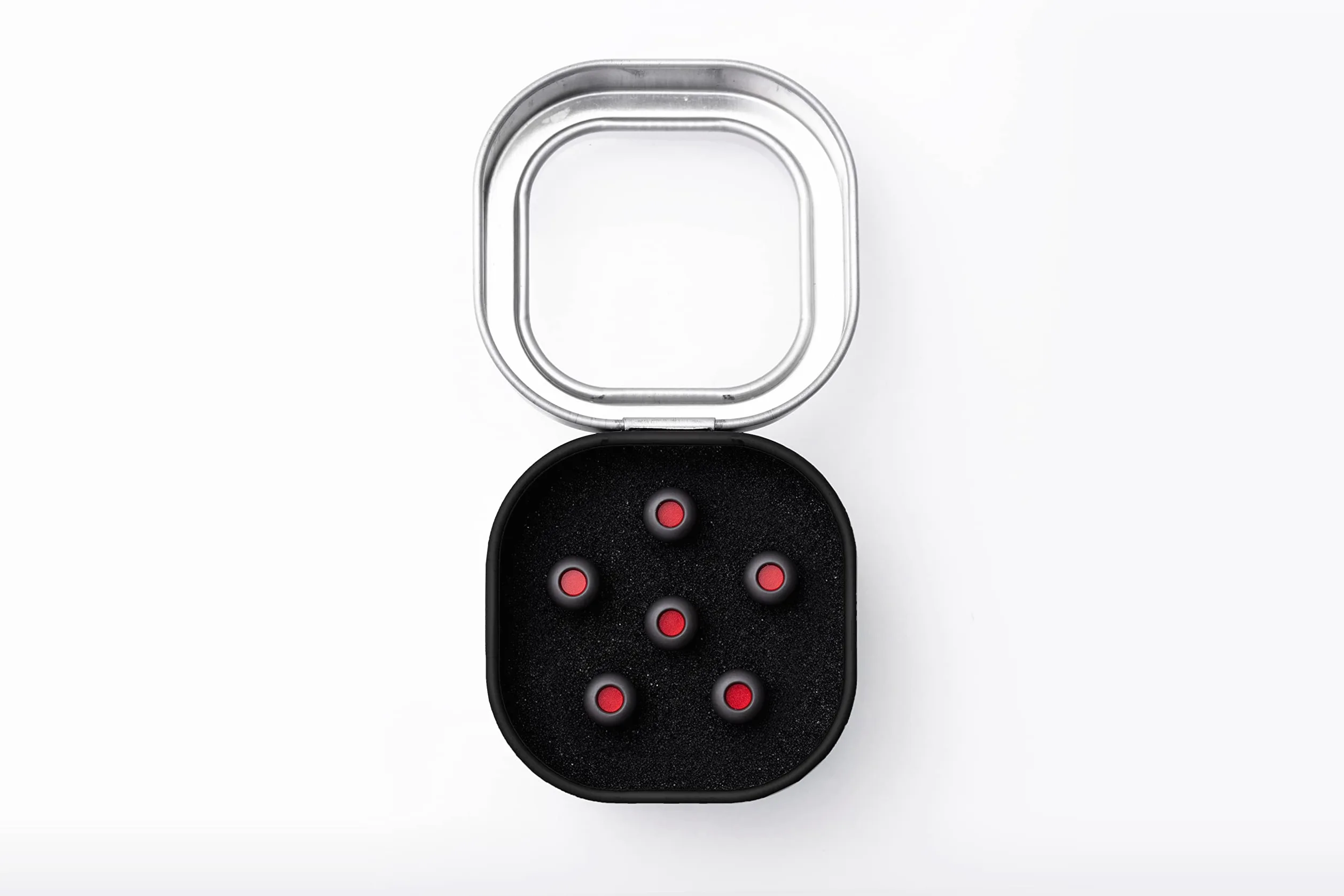 LUXE BY MARTIN Pins per Ponte Chitarra Acustica – Emery Turco con Intarsio Rosso | Costruzione in Liquidmetal per Maggiore Volume e Sustain | Set da 6