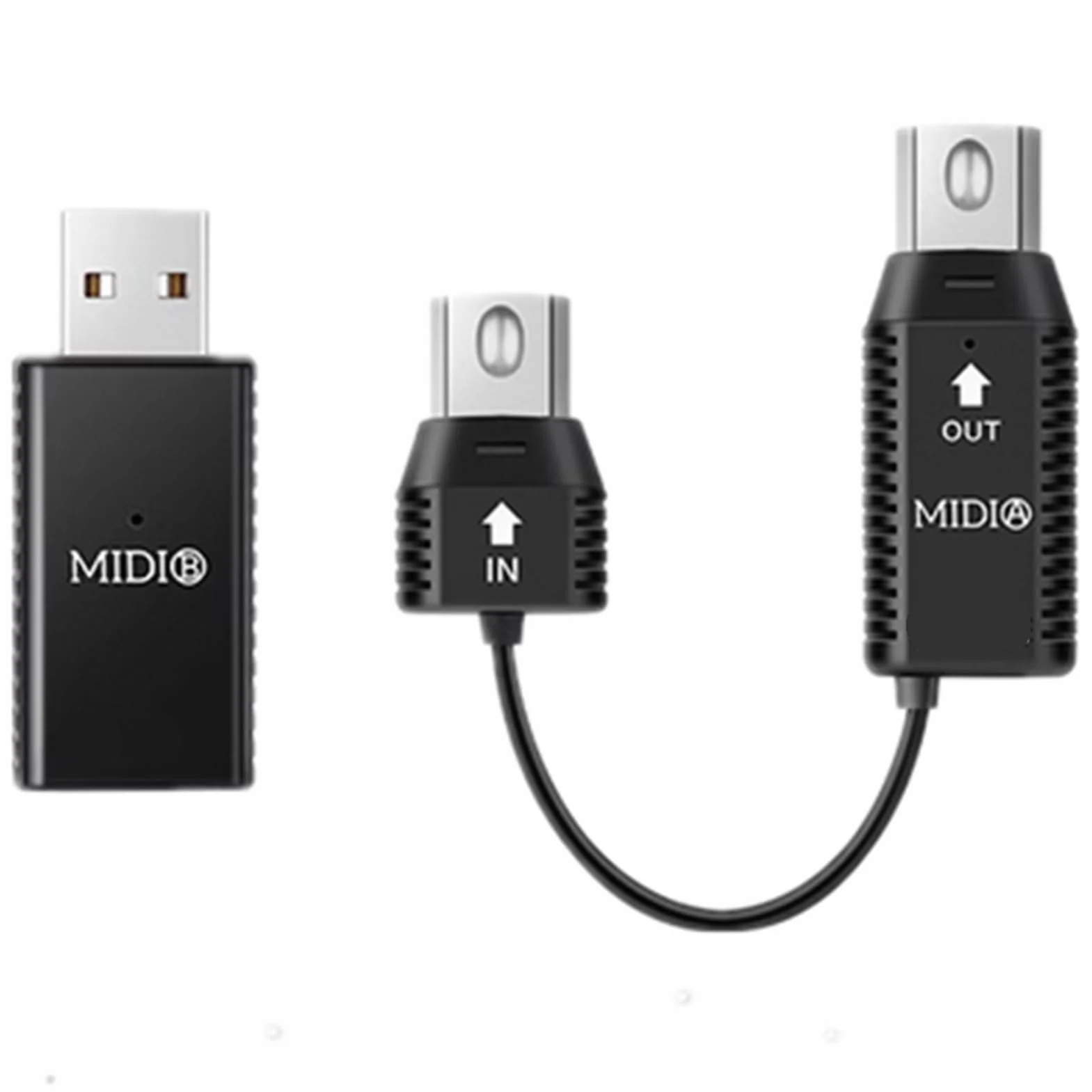 Adattatore MIDI Wireless, Trasmissione MIDI da MIDI a USB Plug and Play per Tastiera Digitale e Controller MIDI, Compatibile con Dispositivi OS X e iOS