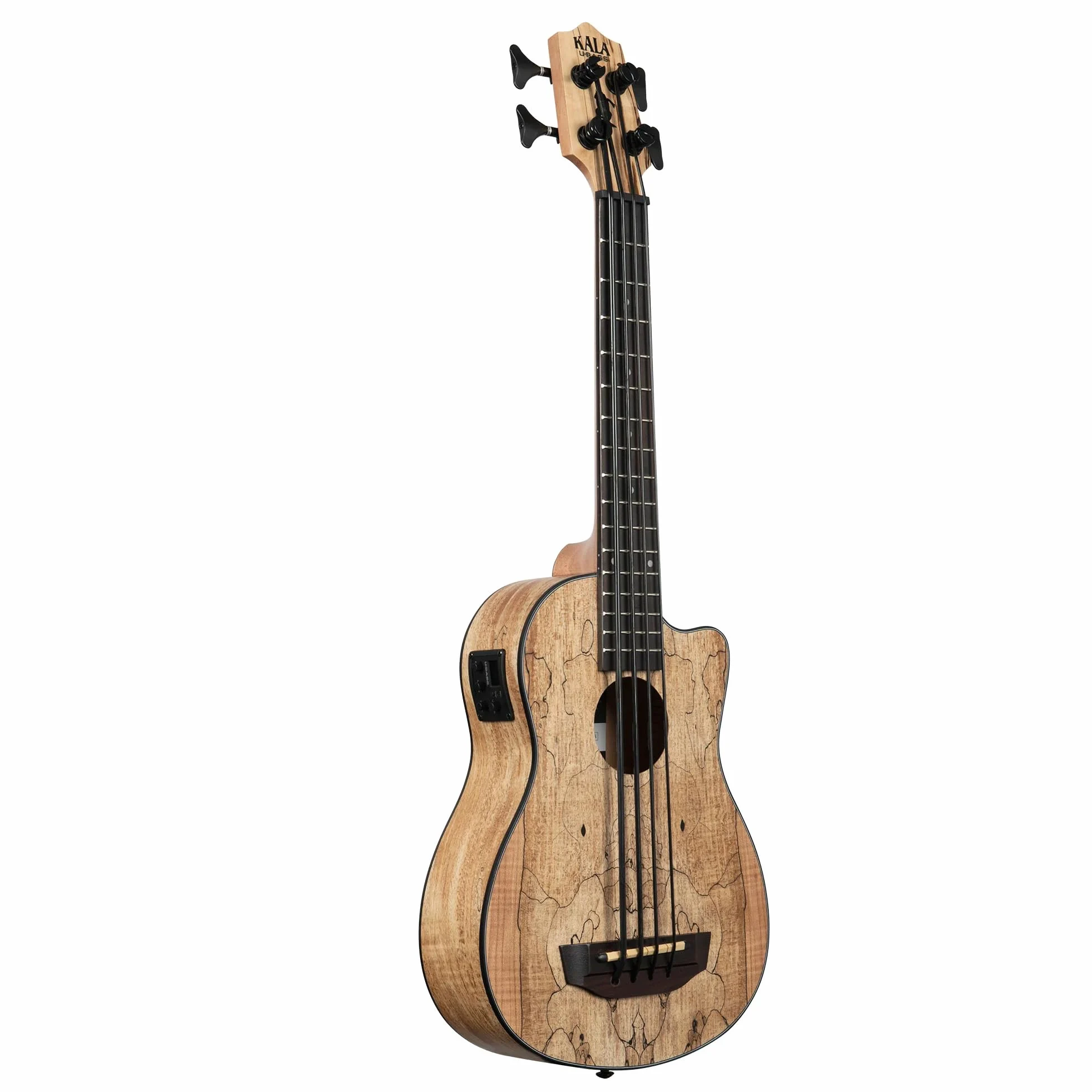 Kala UBASS-SP-MAPL-FS Ukulele Basso Elettrificato Amplificato Spalted Maple
