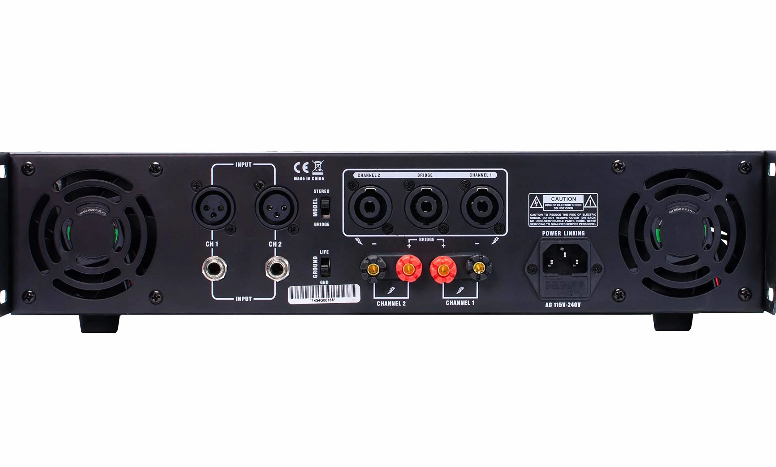 Gemini XGA-5000 Amplificatore finale di potenza Hi-Fi (5000 Watt Max, 2/1 canali, ponticellabile, limitatore)