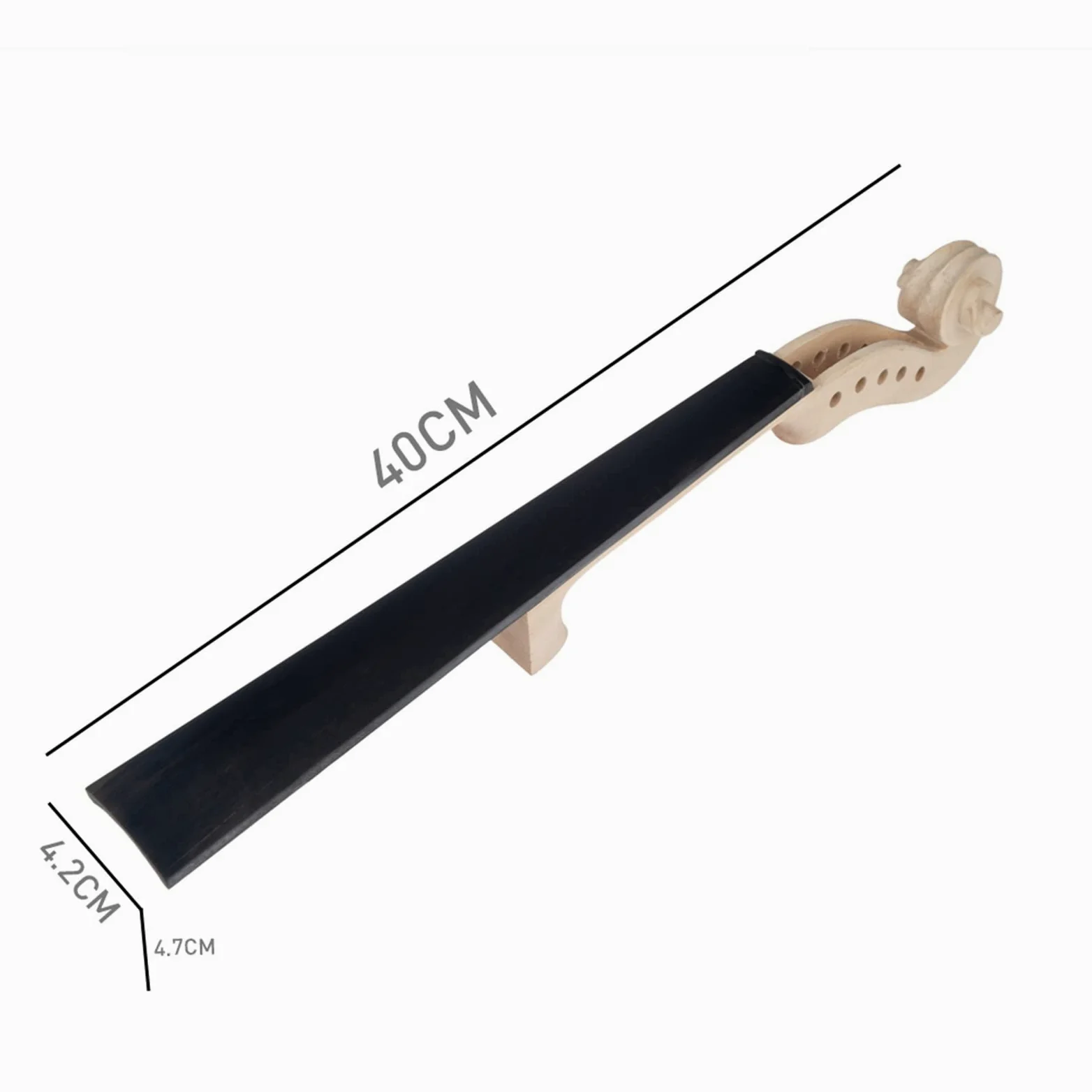 Parti di Violino 5 PZ Violino In Legno Di Acero Collo W/Tastiera In Ebano Per 5 Corde Violino Incompiuto Violino Manico Parti Di Violino Accessori accessori per violino