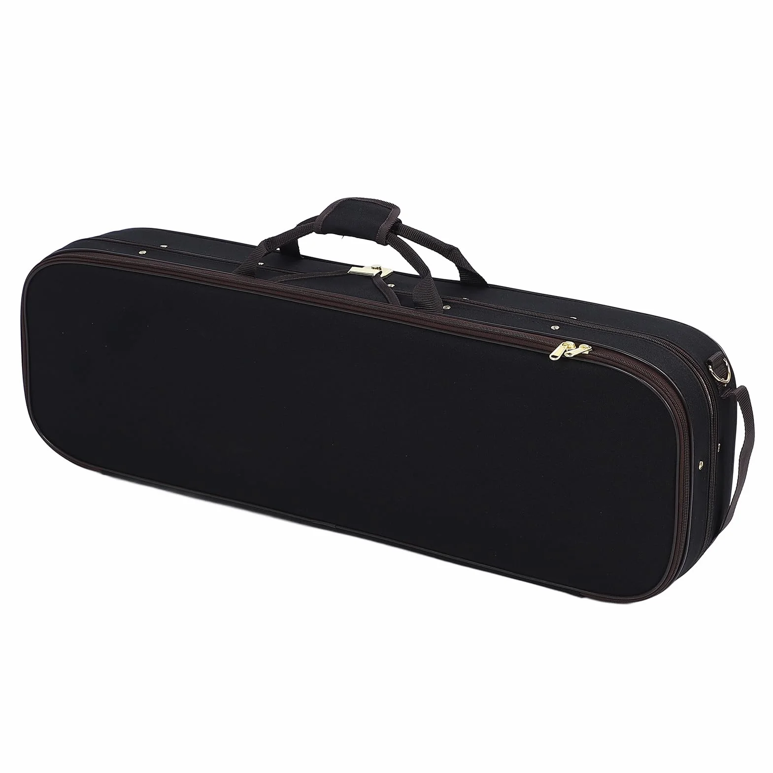 Tosuny Custodia Rigida per Violino Misura 4/4 con Igrometro Elegante Custodia per Strumenti Musicali in Tessuto Oxford Nero