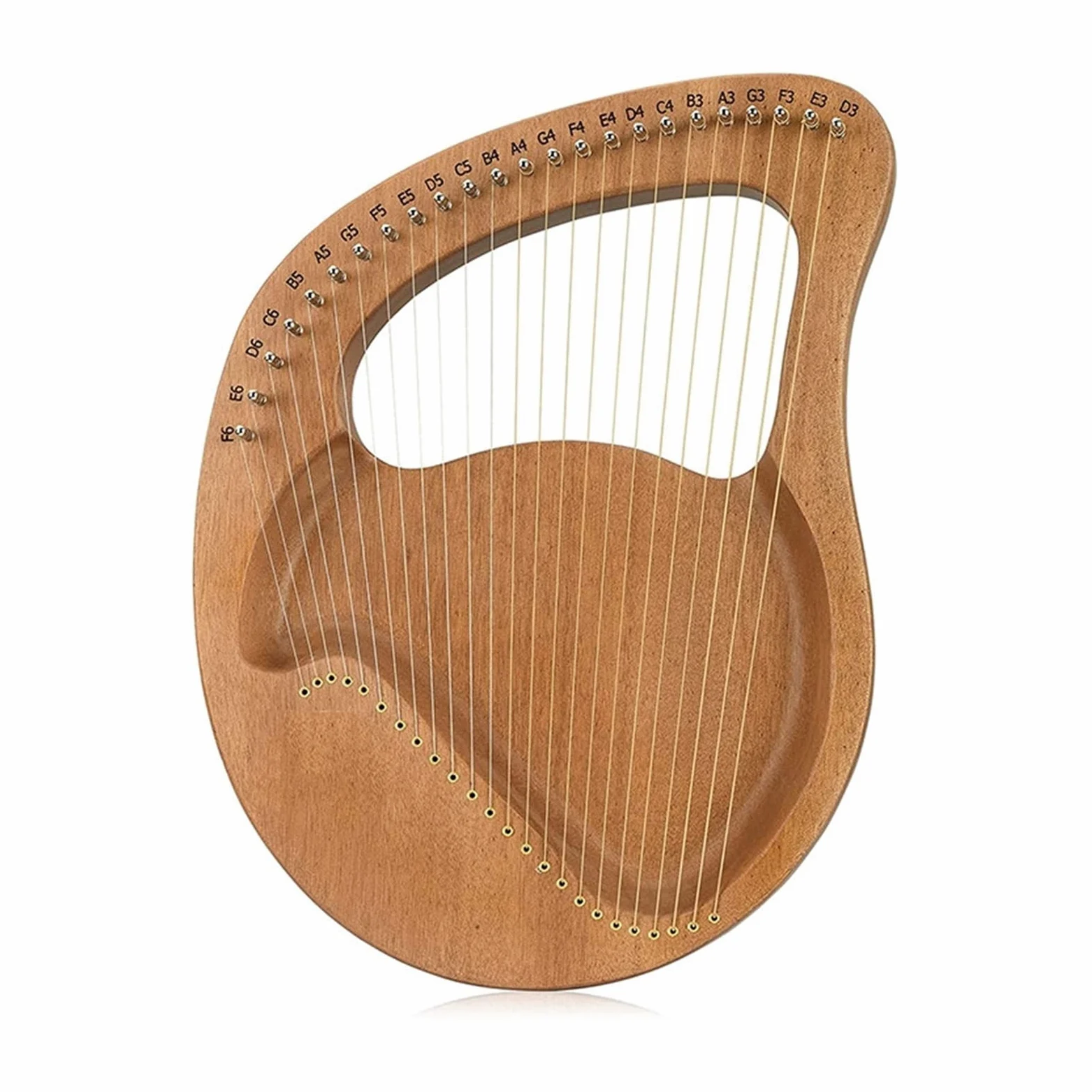 Arpa portatile, violino greco, arpa portatile, strumento musicale, arpa lira 24 corde con chiave accordatura per amanti della musica e principianti.