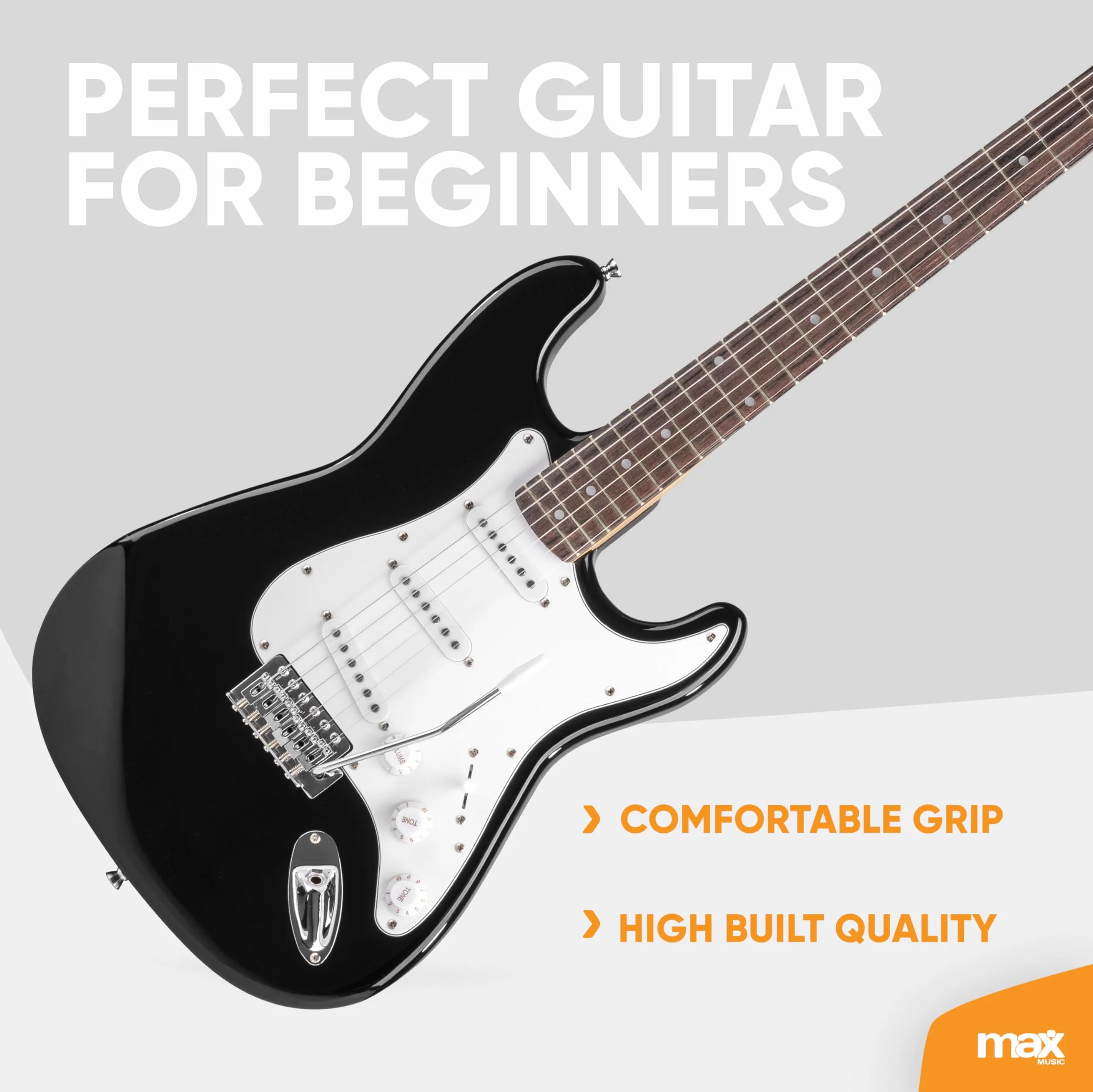 Max GigKit Electric Guitar Pack Black con amplificatore (173.223)