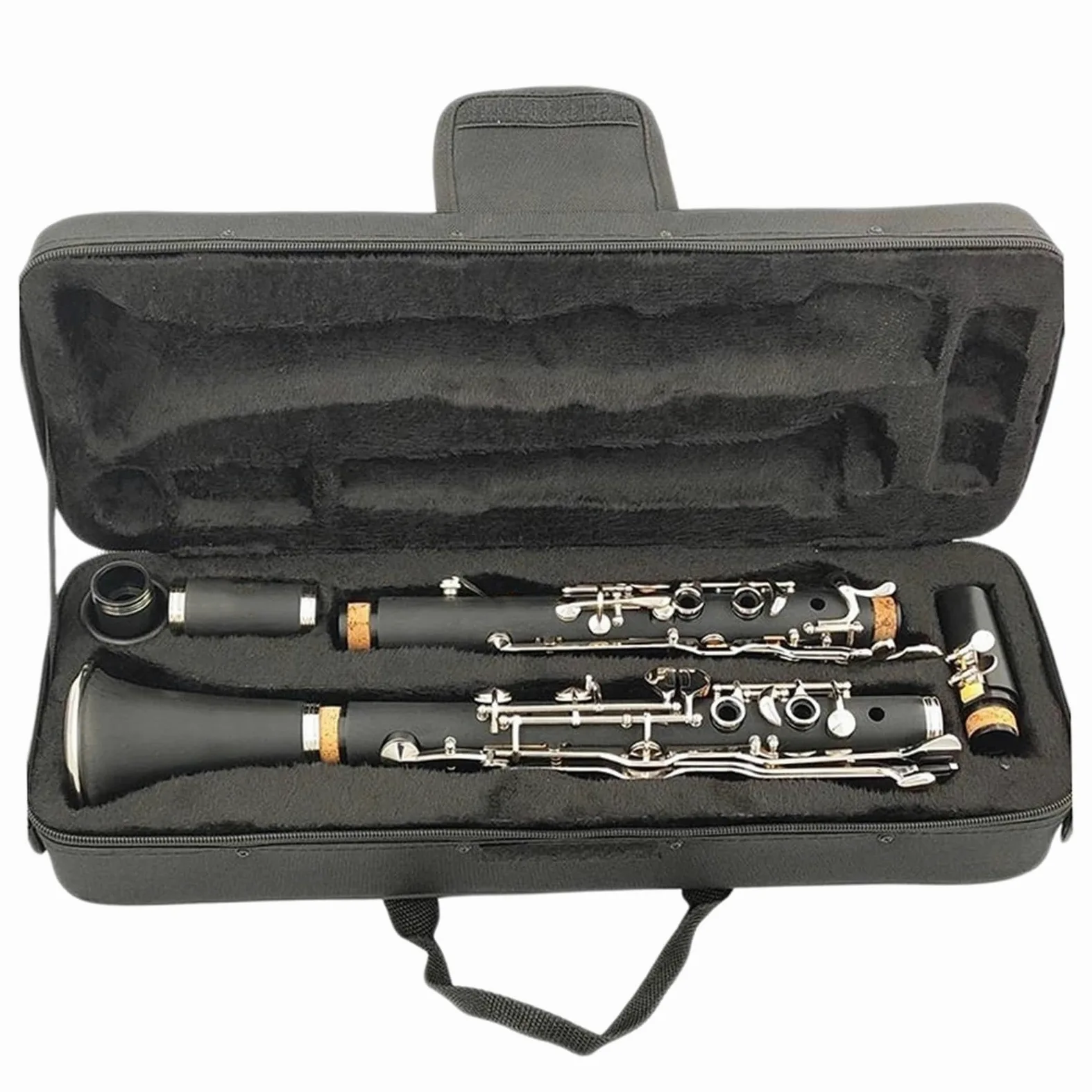 Clarinetto Strumenti Musicali Materiale Del Corpo In Tubo Di Resina ABS Per Clarinetto Professionale Tono G 18/20 Nichelato(18 keys)