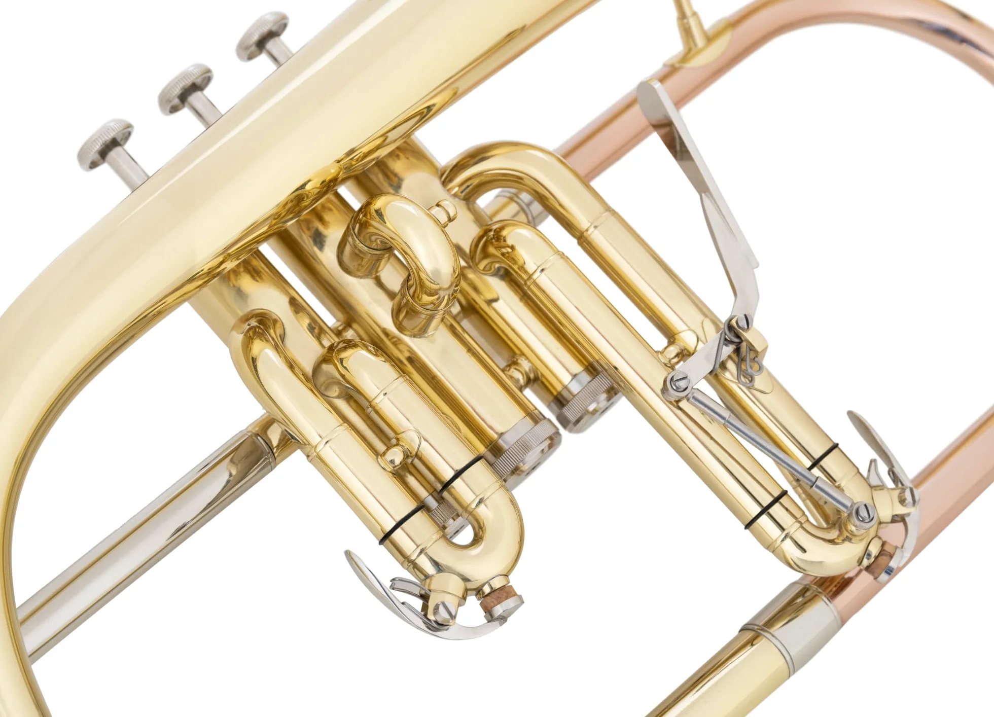 Classic Cantabile FL-26L Flicorno (intonazione Bb, leva trigger, 3 chiusure a strappo, bocchino, custodia) laccato