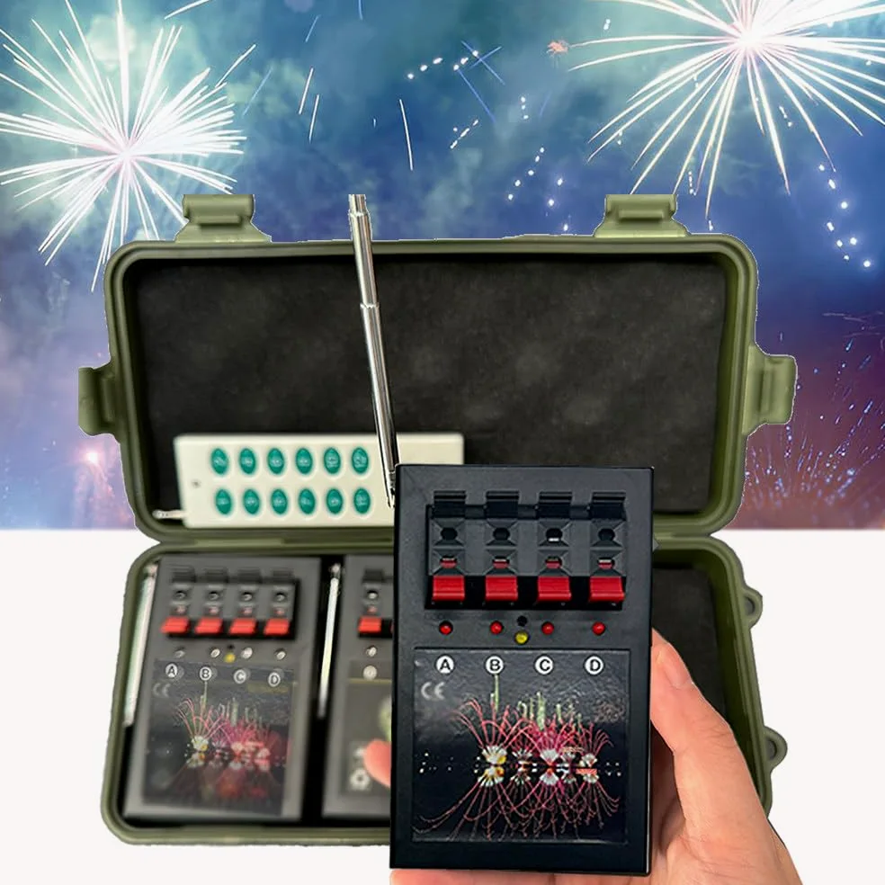Sistema di accensione senza fili per fuochi d'artificio - Funzionamento a distanza alimentato a batteria per matrimoni, feste, hotel, ecologico