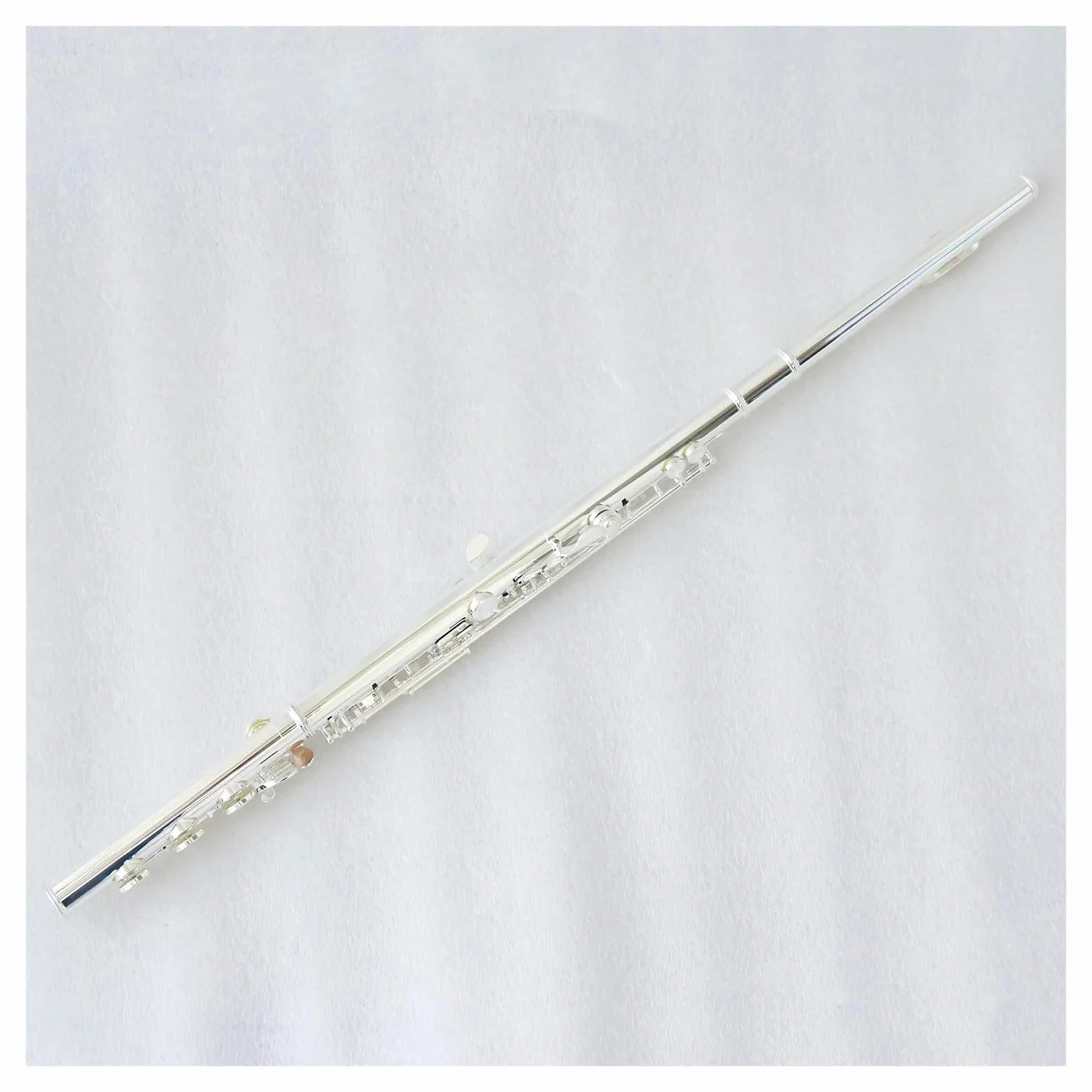 B-piede Anello Chiave Offset G Flauto Strumento Professionale Flauto Traverso Placcato Argento Con Custodia Flauto Traverso Kit