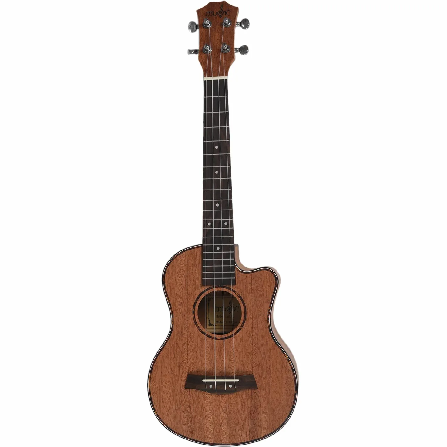 Orton Ukulele tenore acustico da 66 cm, 4 corde, in legno di mogano, strumento musicale da viaggio