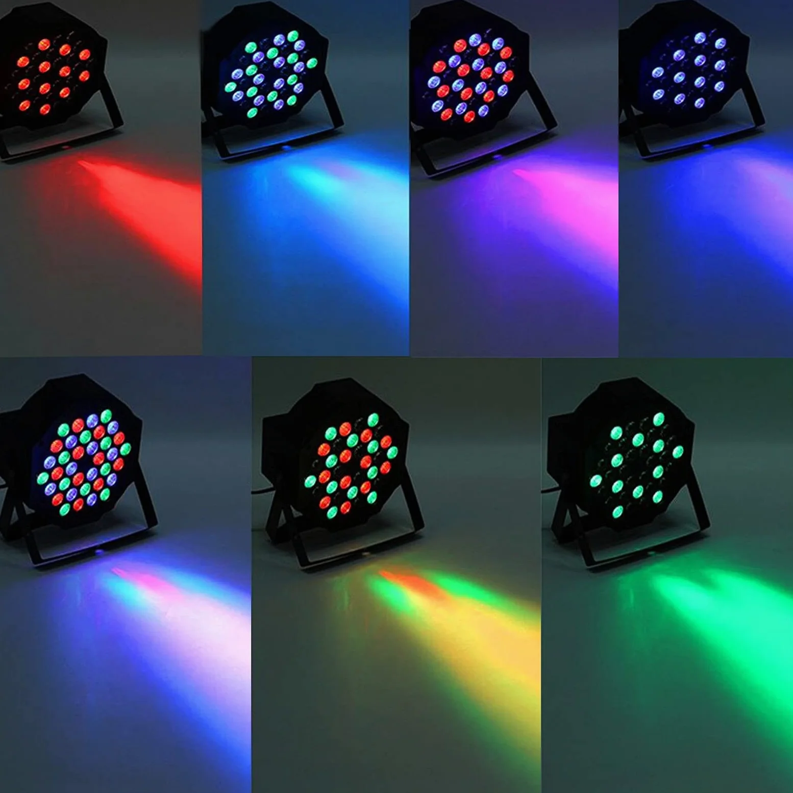Par Led - RGBW Luci Discoteca Luci da Palco 36W Luci del Palcoscenico LED Fase Della Luce con 5 Modalità di Controllo e Telecomando per Club Bar KTV Show Party Disco DJ Christmas Halloween Matrimonio