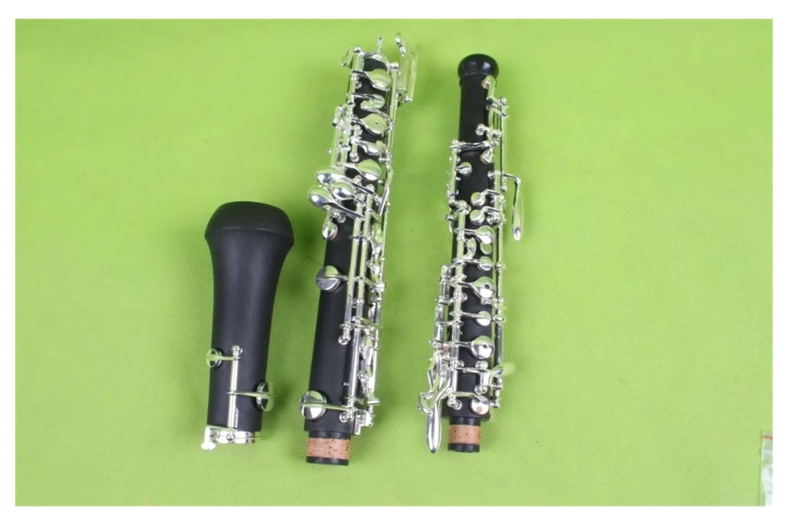 Strumento Oboe Chiave Oboe Professionale C Sinistra F Corpo in ebanite Chiave placcata Argento Custodia Professionale per Oboe Principiante di Oboe