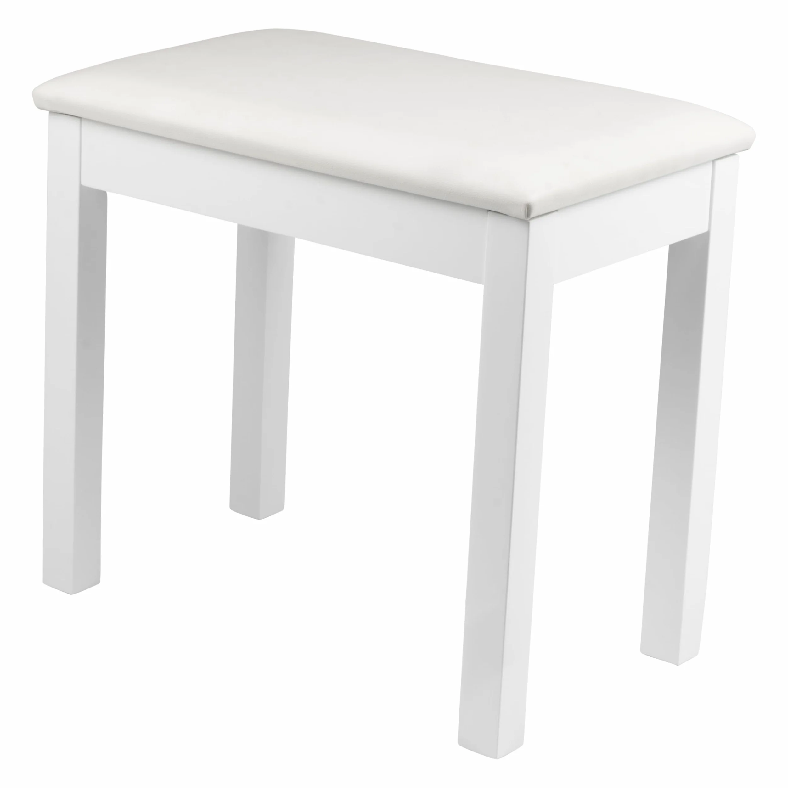 Gator Frameworks Panca tradizionale in legno per tastiera e pianoforte, finitura bianca (GFW-KEYBENCH-WDWH)