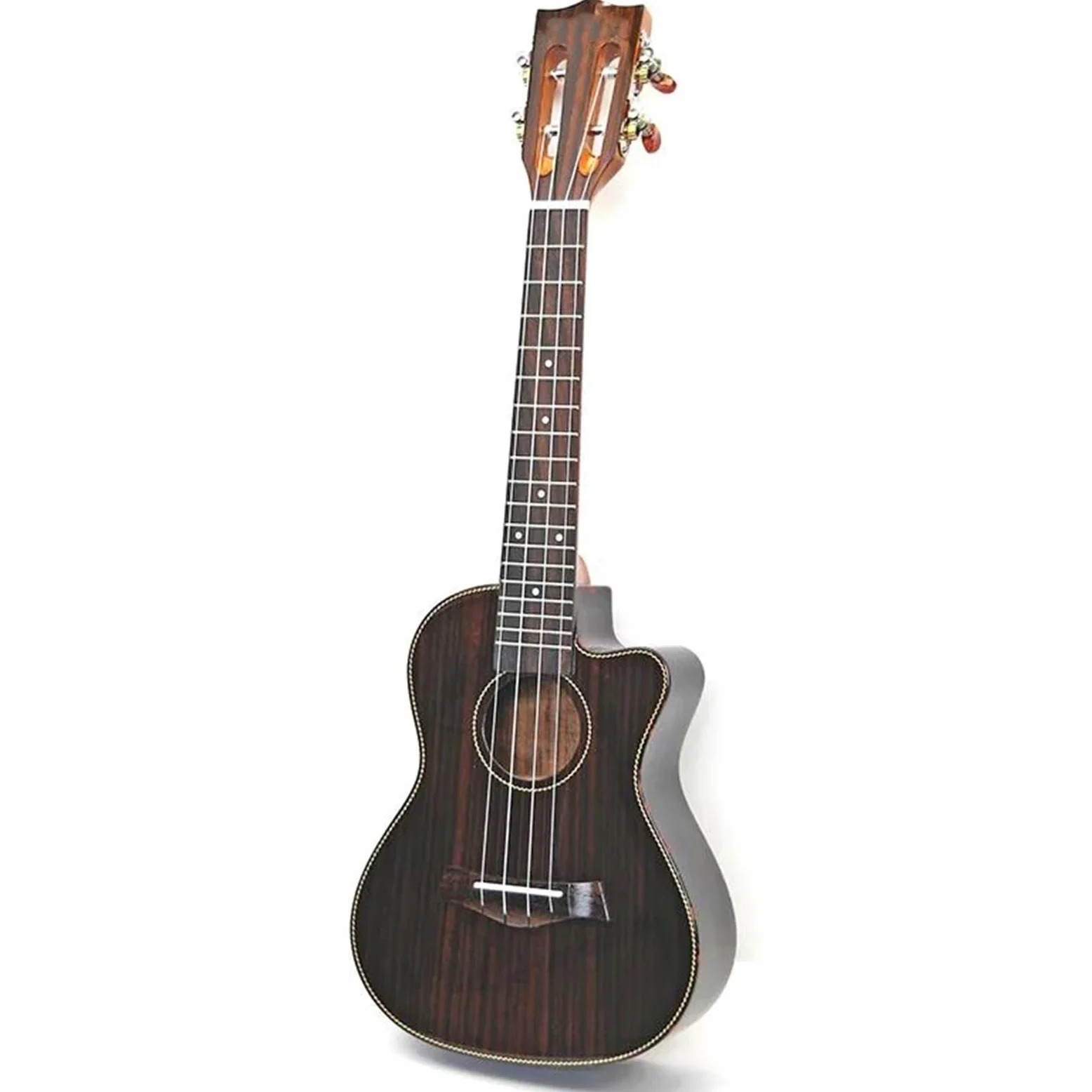 Ukulele Ukulele 23 26 Pollici Lucido Palissandro Elettrico Acustico Concerto Chitarra Tenore Chitarra Corpo Leggero 4 Corde Chitarra Ukulele(23 Inches)