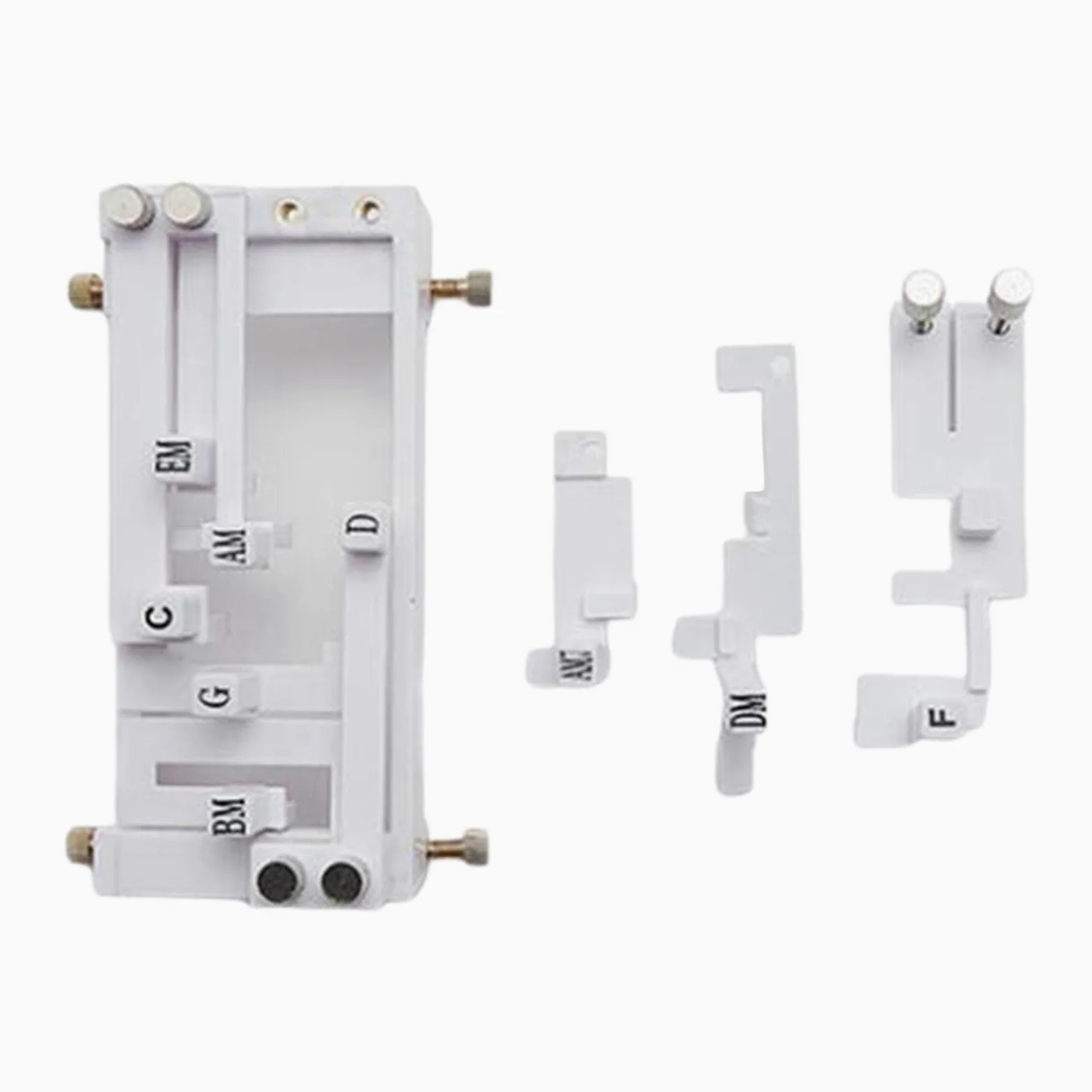 Teaching Aids per Chitarra Pratica Strumenti Assistenti Apprendimento Corde Accessori Funzionali in Plastica Adatto a Adulti Ragazzi, White