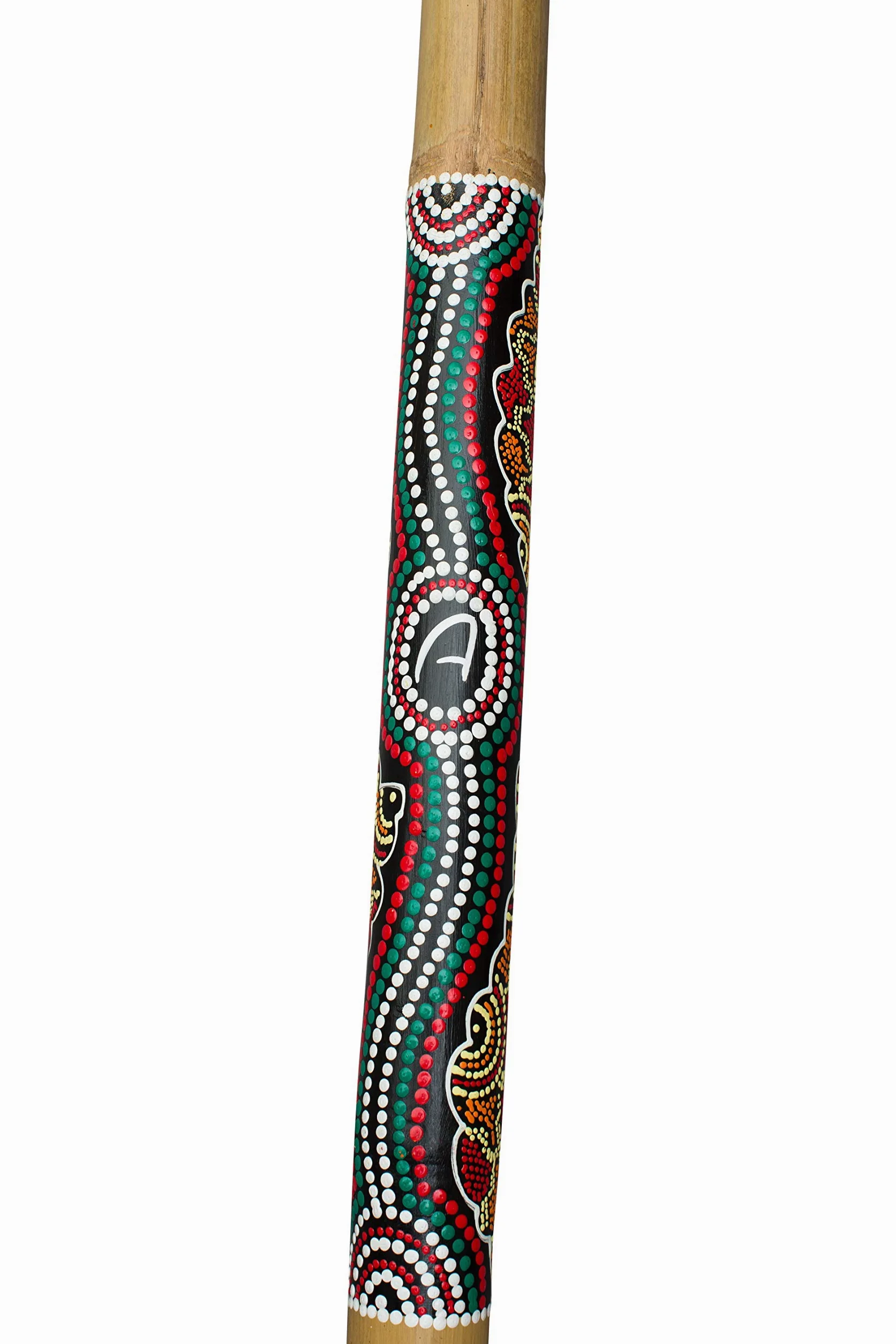 DIDGERIDOOO 120cm - dipinta a mano - compresa la cera d'api e la borsa didgeridoo. Didgeridoo per principianti