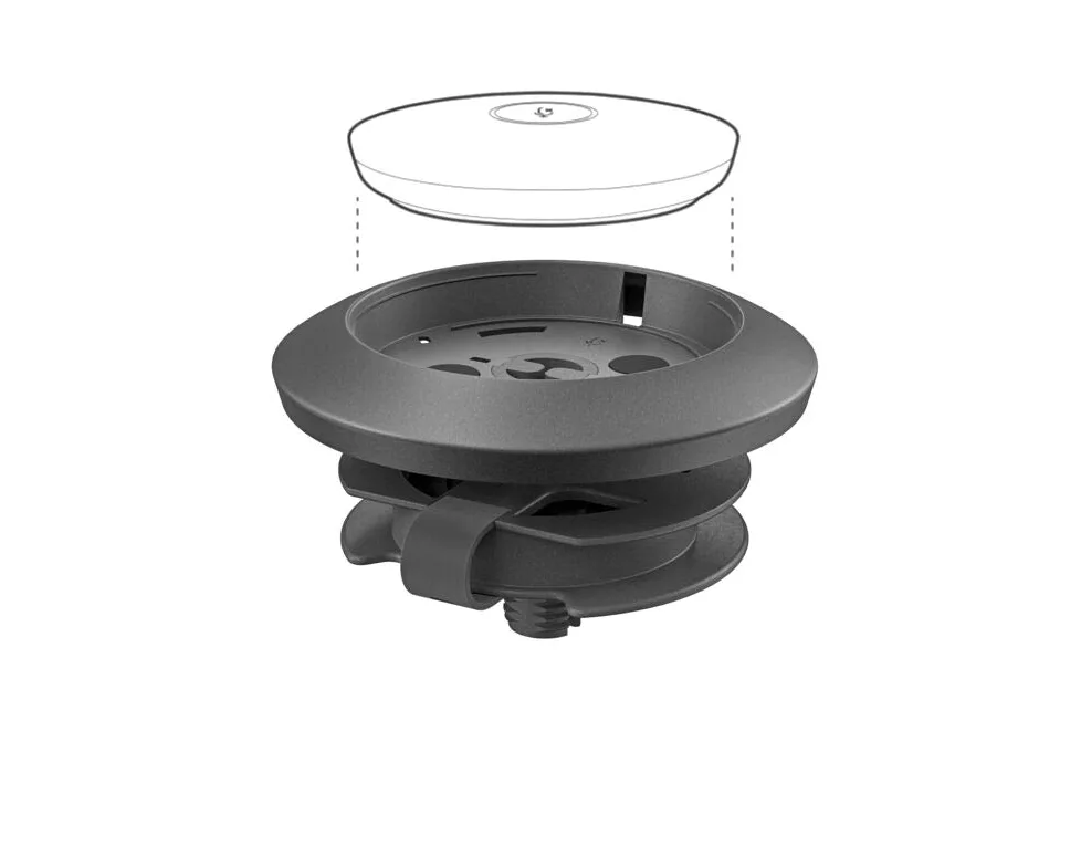 Logitech Rally Mic Pod Mount - Weiß