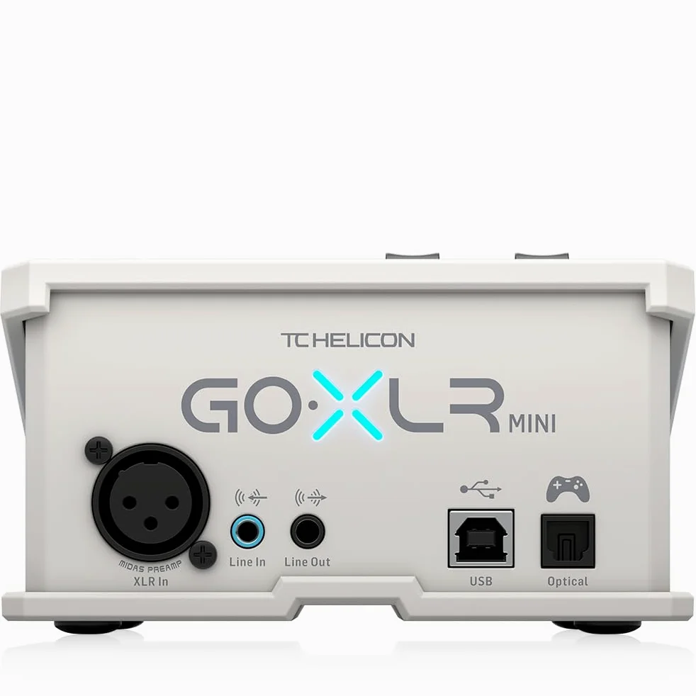 TC Helicon GoXLR MINI-WH Mixer Online per Broadcasting con Interfaccia USB/Audio e Preamp Midas | Interfaccia Audio All-in-One per Streamer e Creatori | Supporta Windows 7, 8, 10 e 11 | Bianco