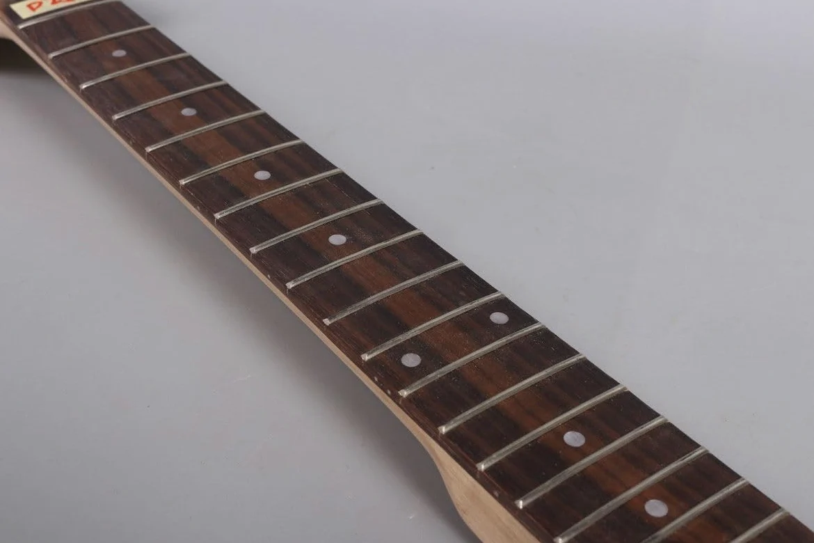 1X Manico For Chitarra Elettrica A 12 Corde In Acero 22 Tasti 24,75 Pollici Tastiera In Palissandro Testa Paddle # D2