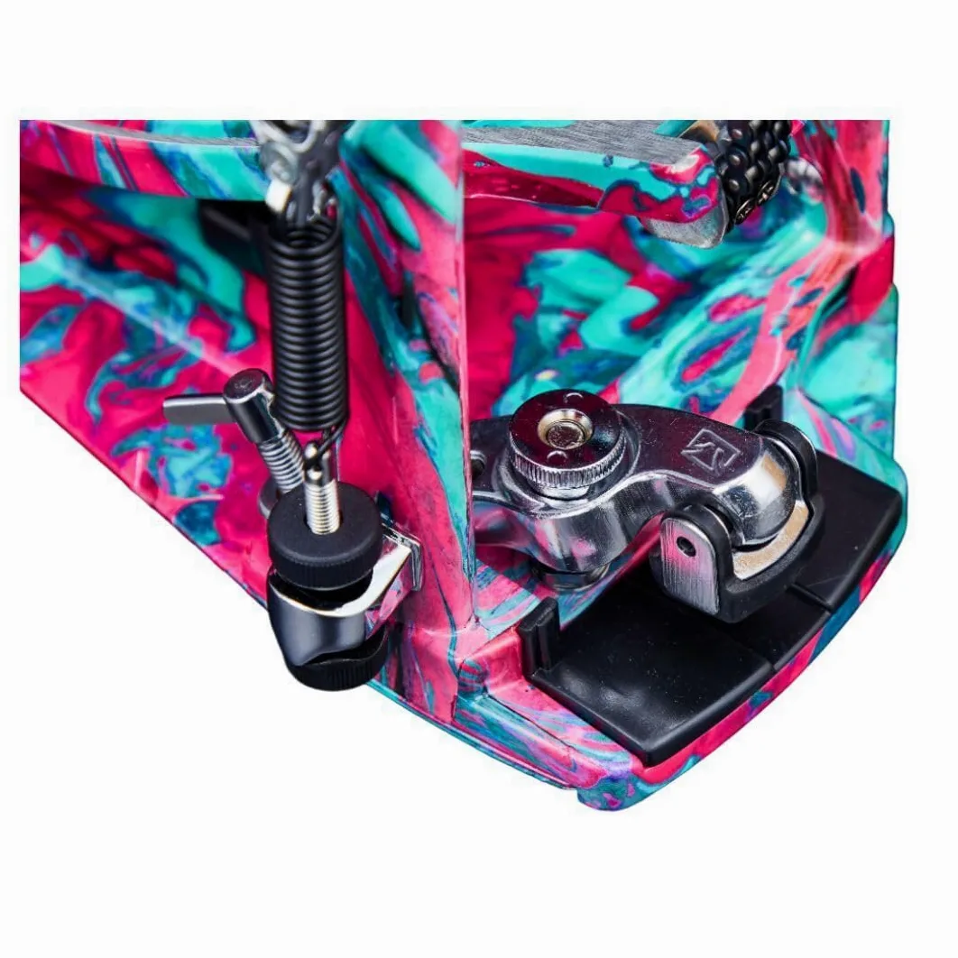 Tama HP900PWMCS Doppelpedal Iron Cobra Power Glide Marble Coral Swirl - Doppio pedale batteria