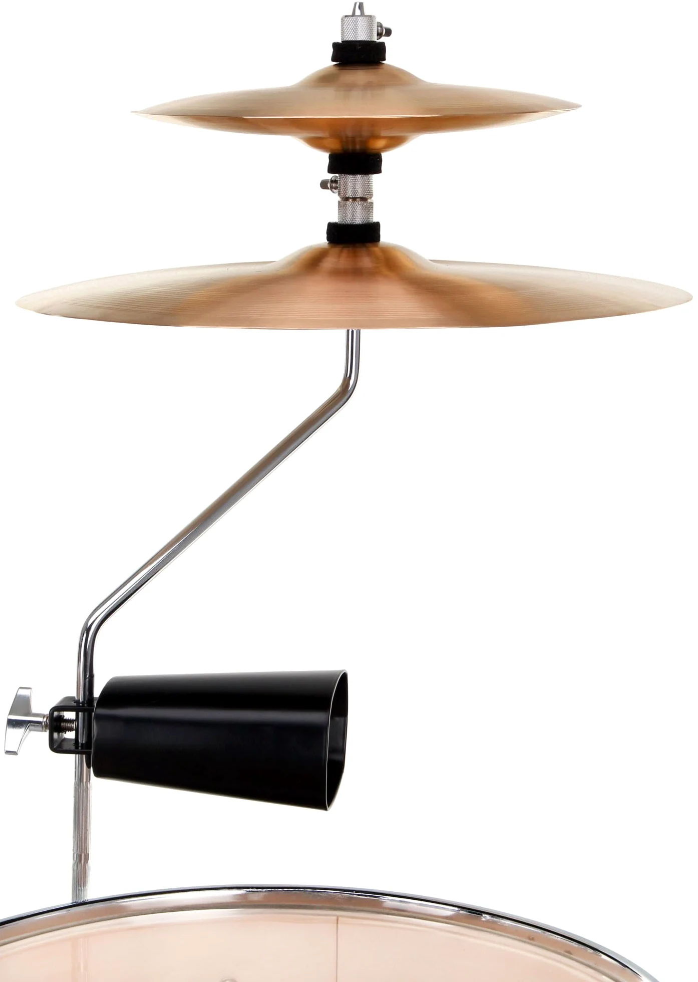 XDrum Club Drumset Cocktail Batteria (incl. piatti, cowbell, bacchette e chiave di accordatura) Silver Sparkle