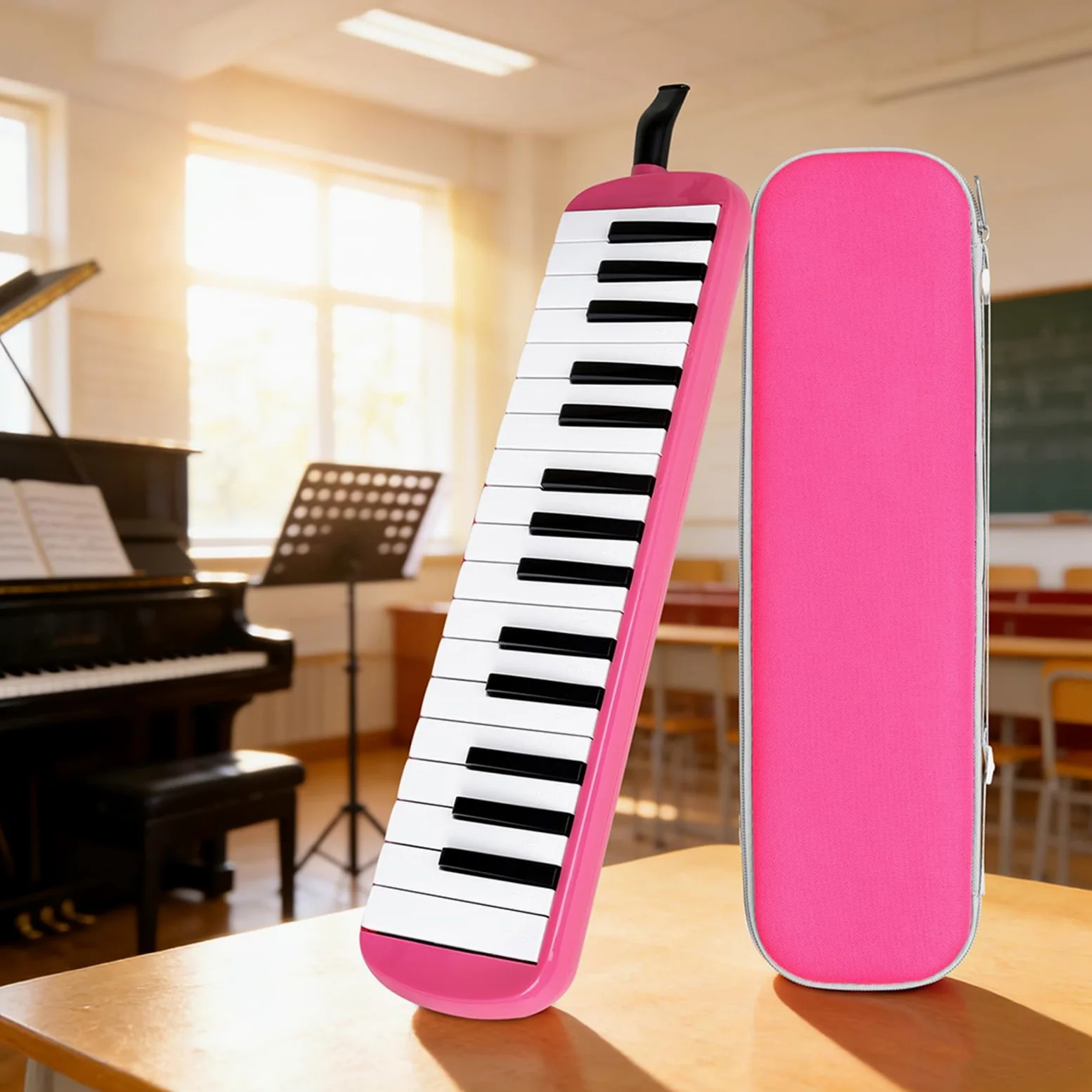 Armonica a bocca compatta con 32 che offre toni nitidi e facile apprendimento Piccola melodica per appassionati musica Strumento a tastiera professionale