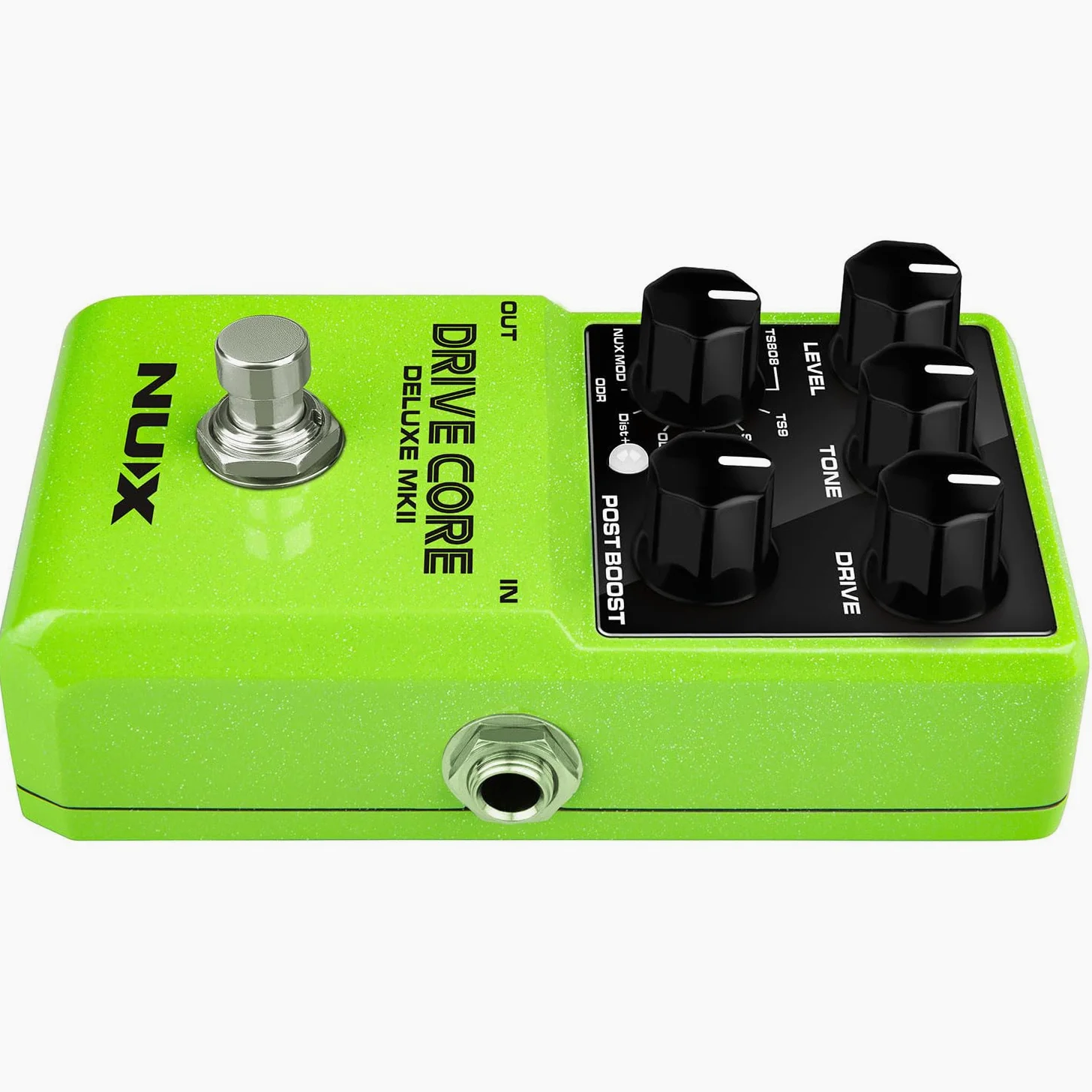 NUX | Drive Core Deluxe MKII Pedale Overdrive - 8 modalità analogiche True Bypass, Post Boost, Stompbox compatto - Per chitarra elettrica, amplificatore valvolare, FX Loop, Pedalboard, Boss, JHS