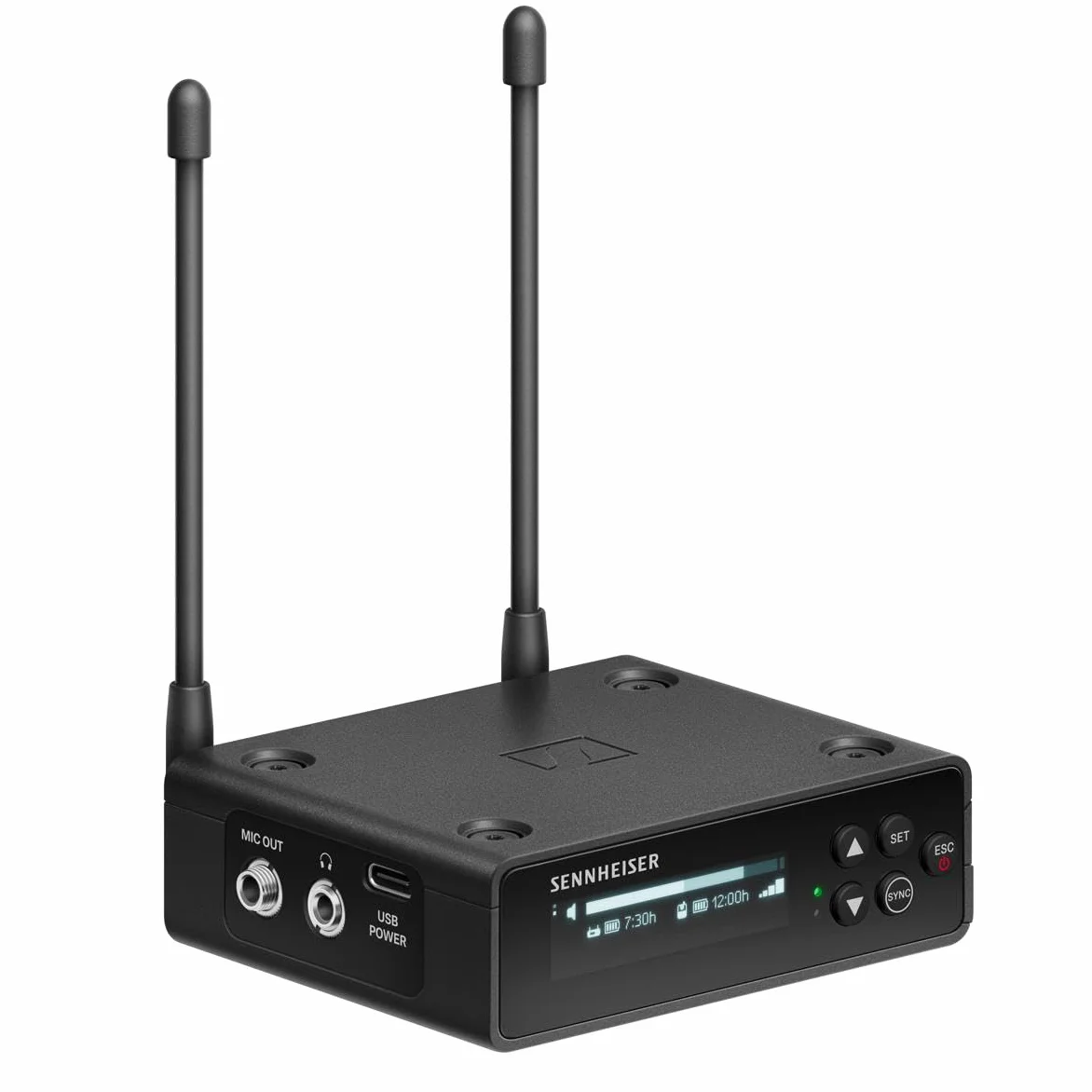 Sennheiser Sistema microfonico digitale portatile wireless UHF con lavalier omnidirezionale ME2 set EW-DP ME2 (Q1-6), Nero (700010)