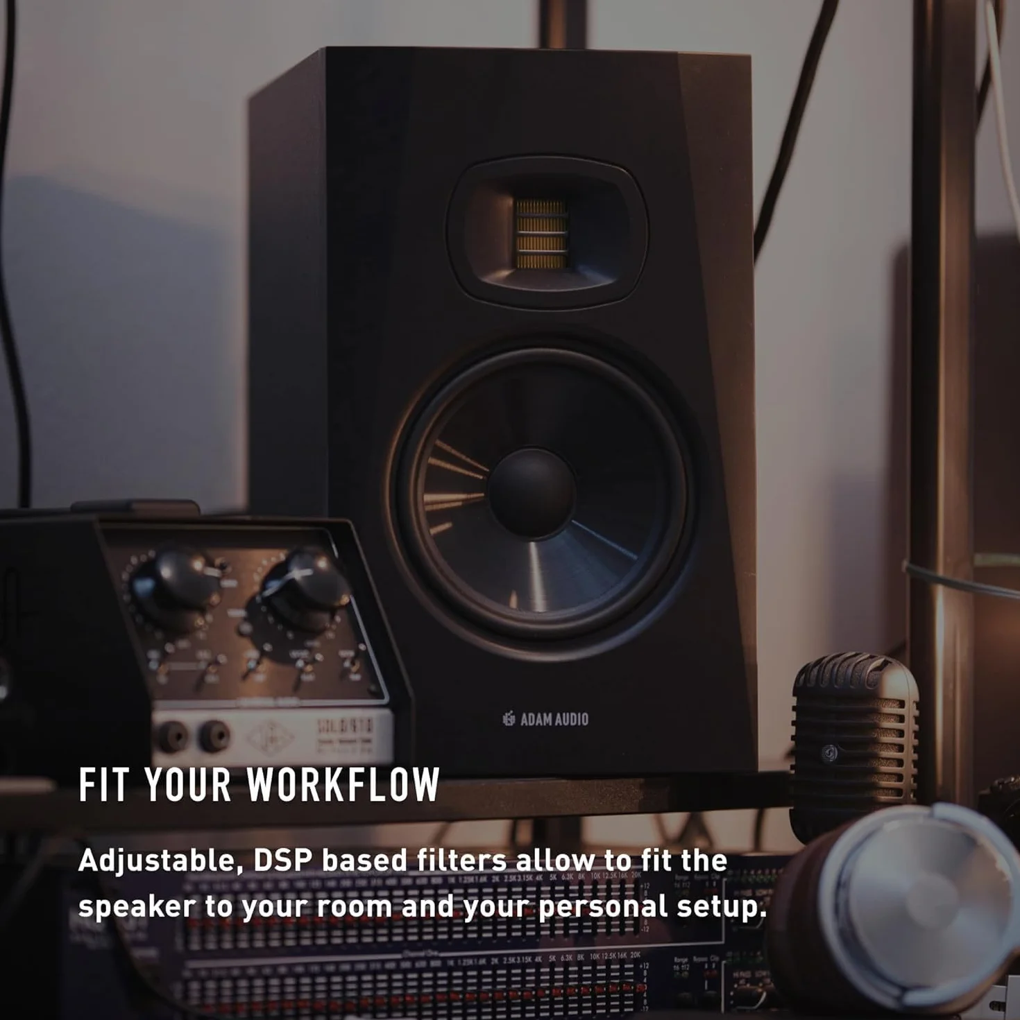ADAM Audio T7V, Monitor da studio per registrazione, mixaggio e mastering, suono in qualità studio