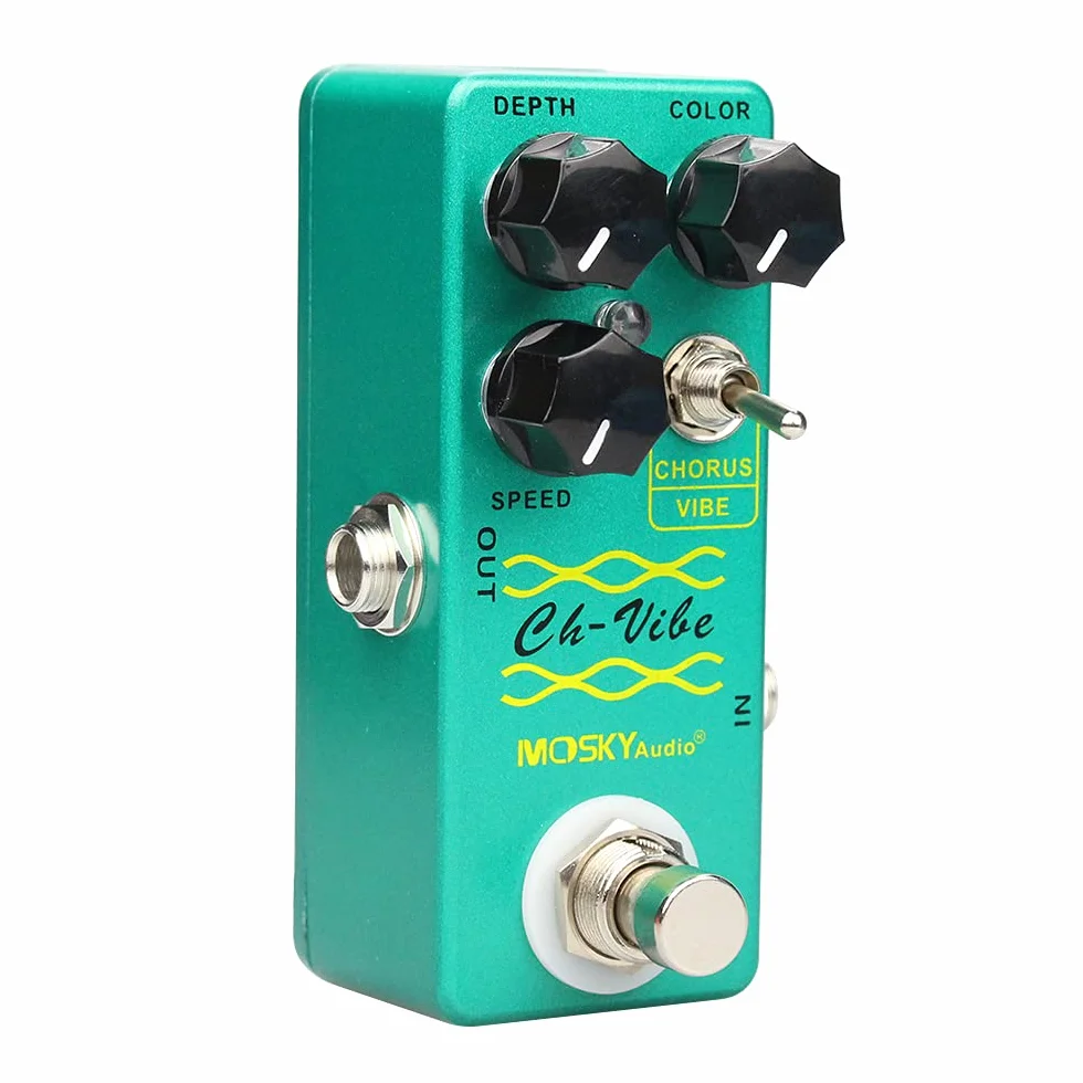 Mosky CH-VIBE - Pedale Chorus/Vibrato stile vintage, verde