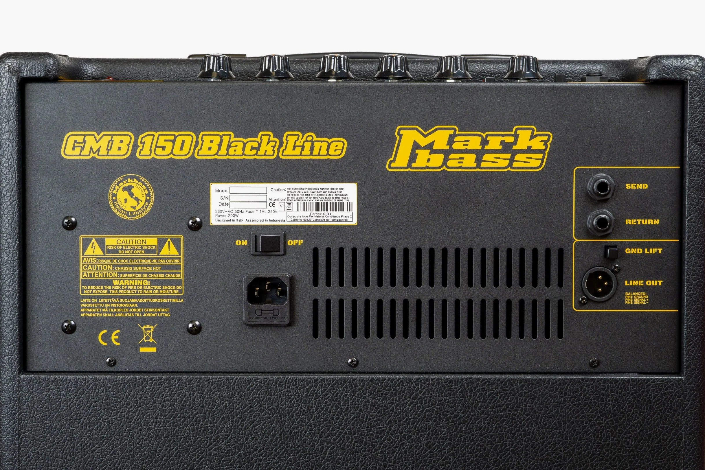 Markbass CMB 151 Blackline 1x15" 150W Amplificatore per Basso Combo Nero