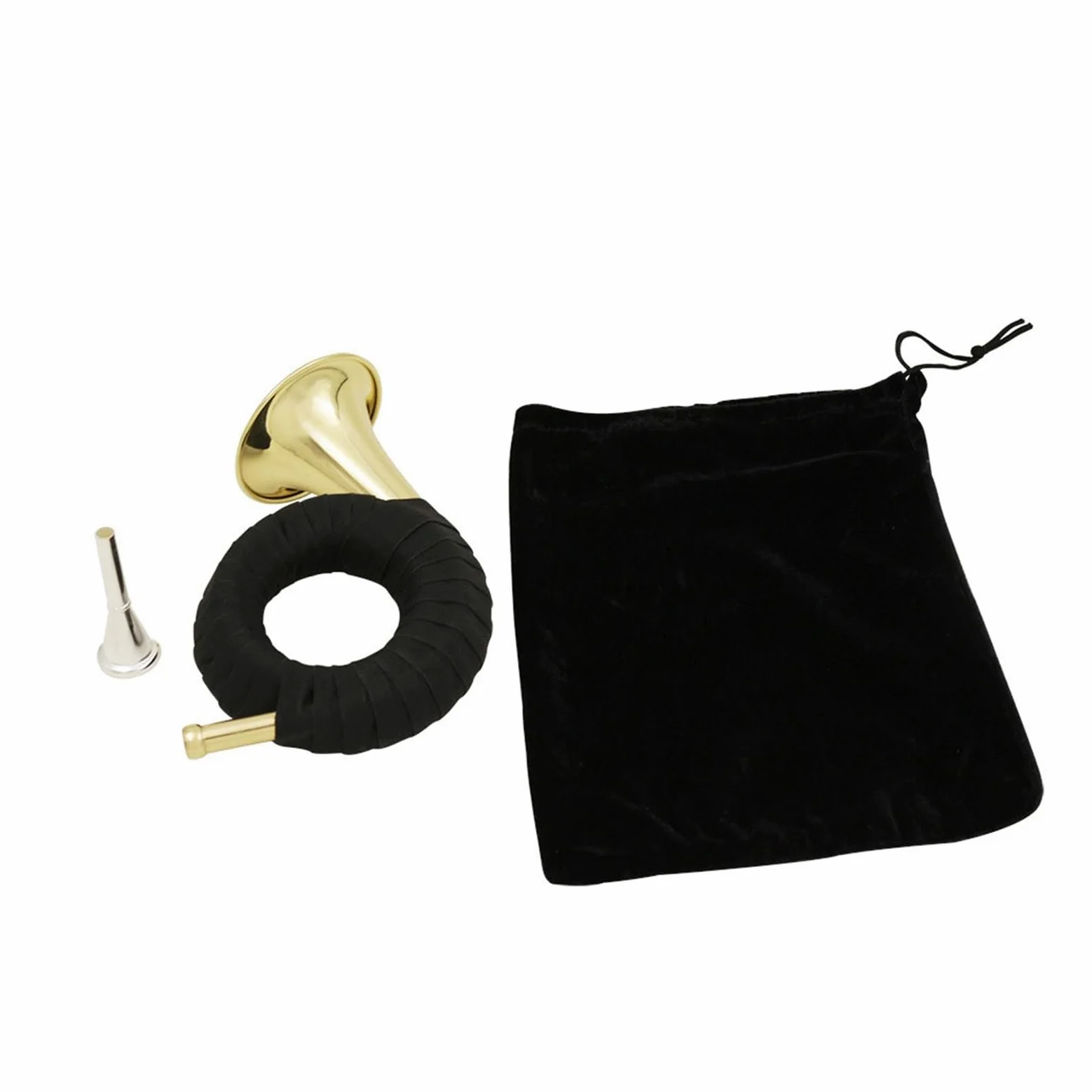 Strumento Professionale Corno Francese Strumento A Fiato Professionale In Ottone Mini Corno Dorato In Chiave Sib Con Accessori(French Horn)