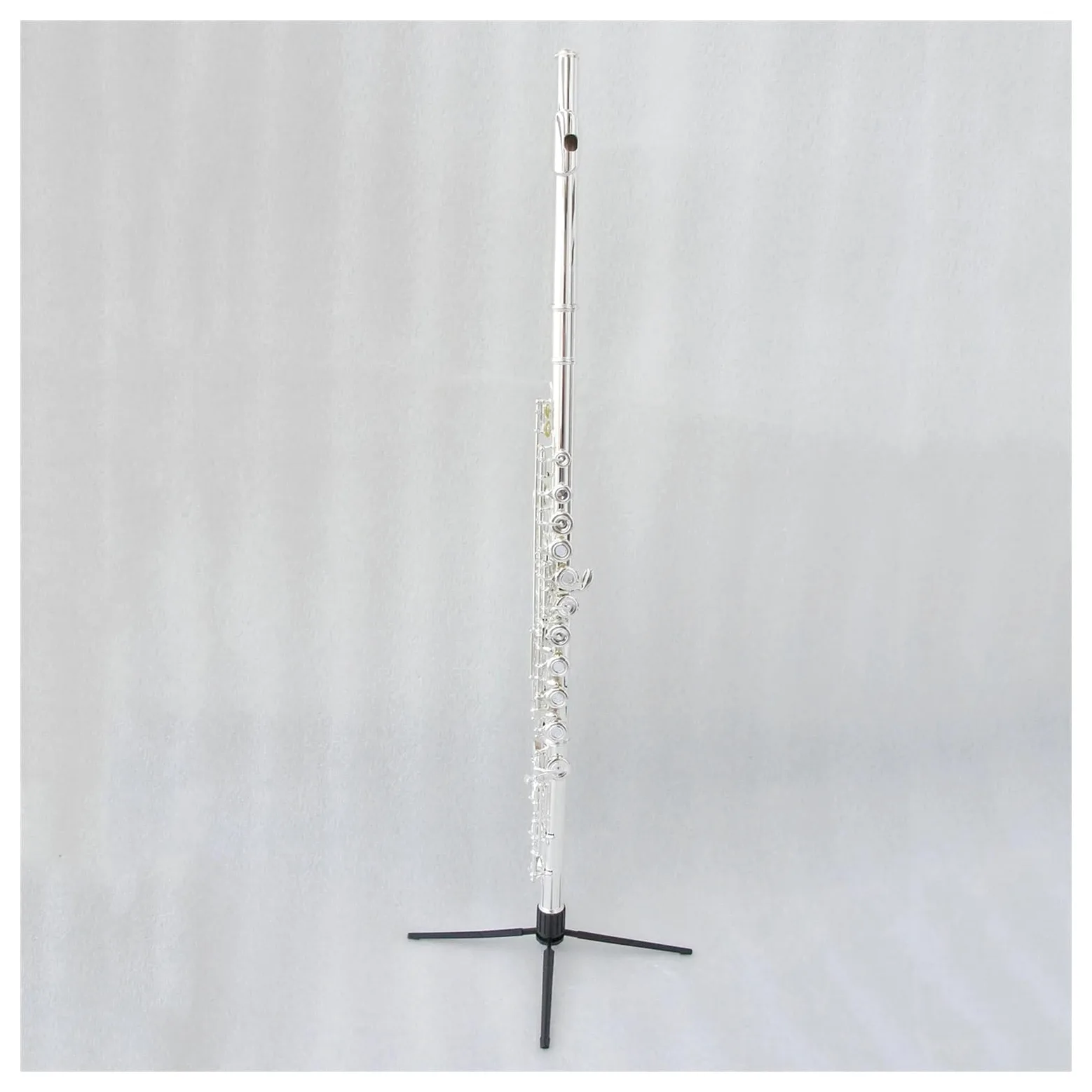 B-piede Anello Chiave Offset G Flauto Strumento Professionale Flauto Traverso Placcato Argento Con Custodia Flauto Traverso Kit