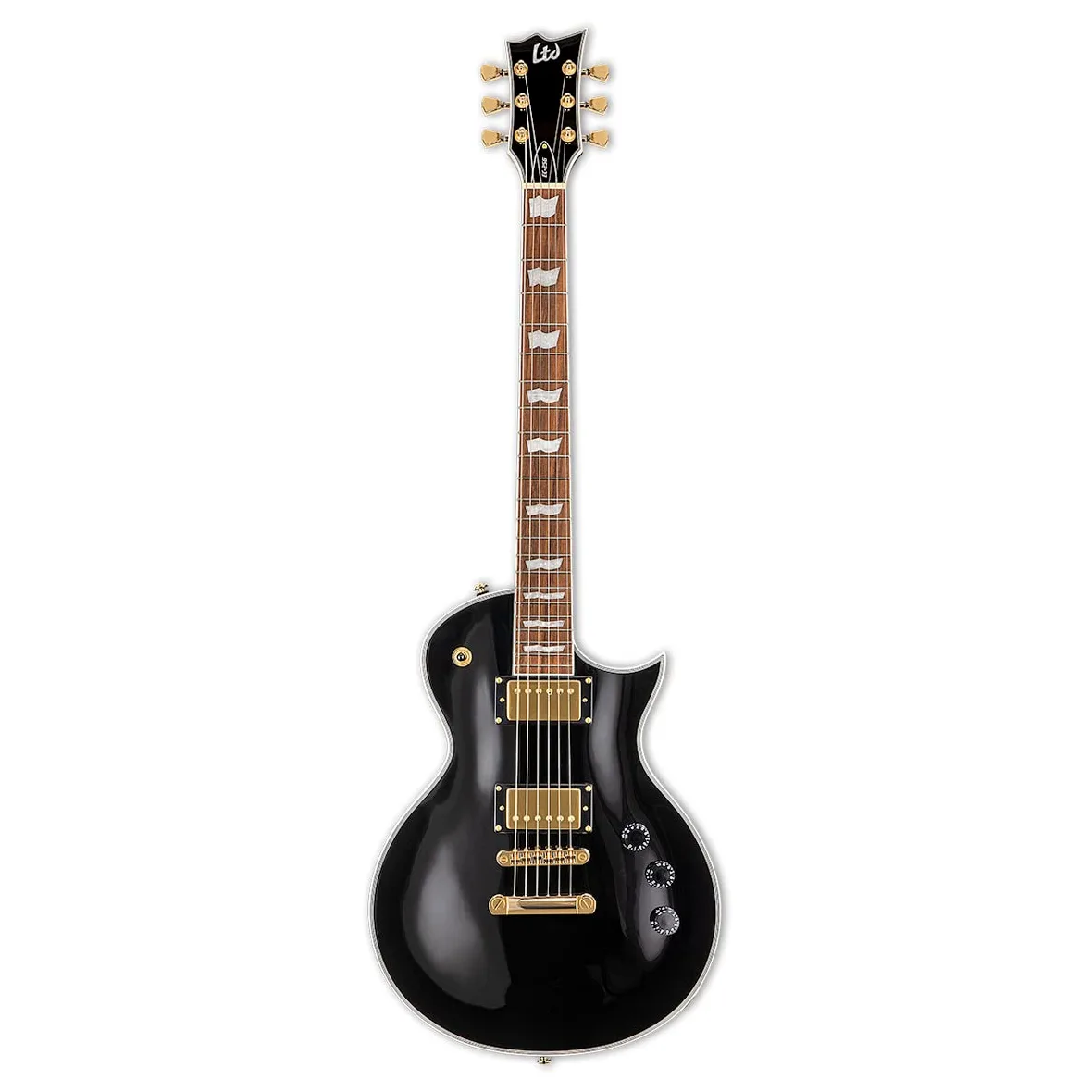 LTD EC-256 BLK Chitarra elettrica Nero + keepdrum Mono cavo jack