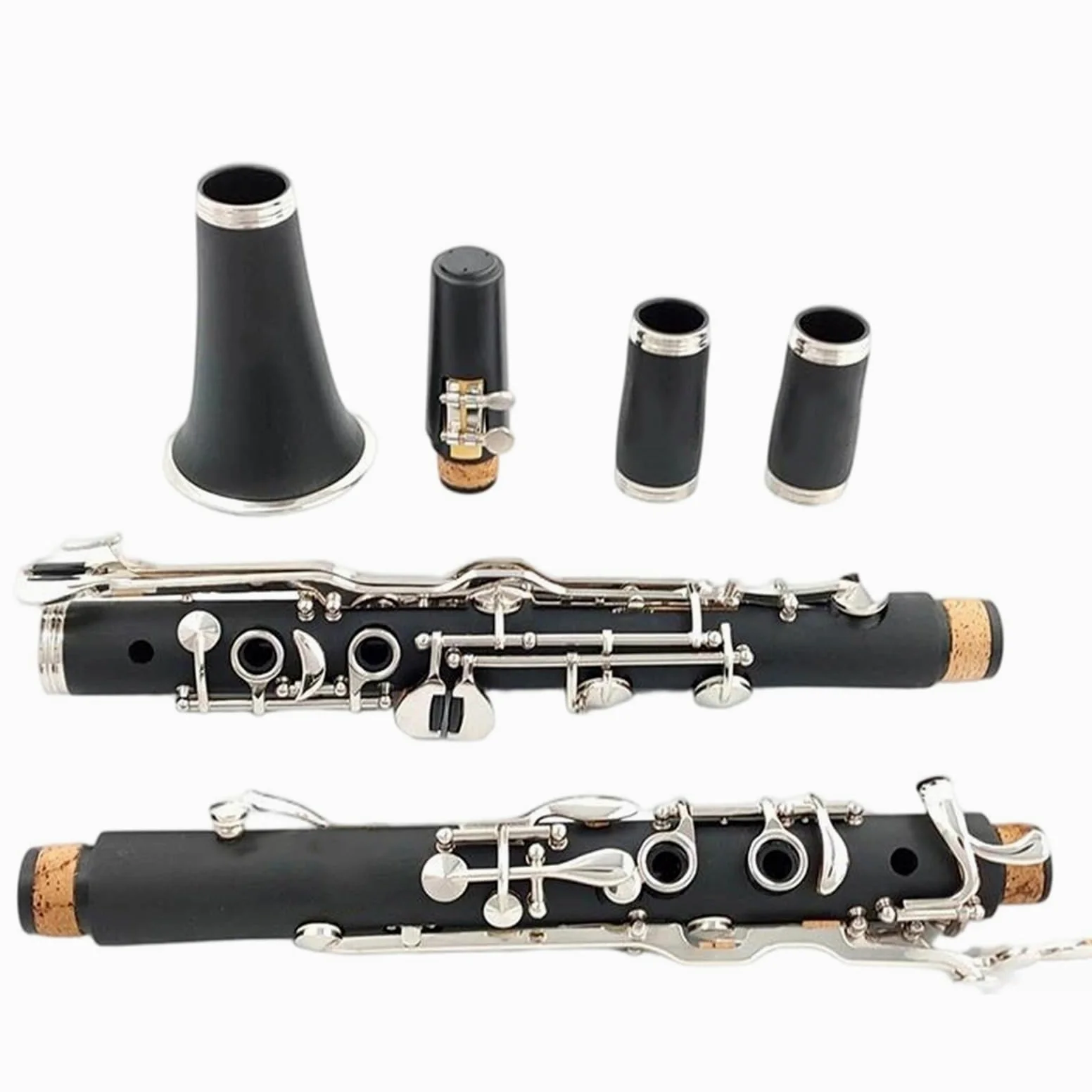 Clarinetto Strumenti Musicali Materiale Del Corpo In Tubo Di Resina ABS Per Clarinetto Professionale Tono G 18/20 Nichelato(18 keys)
