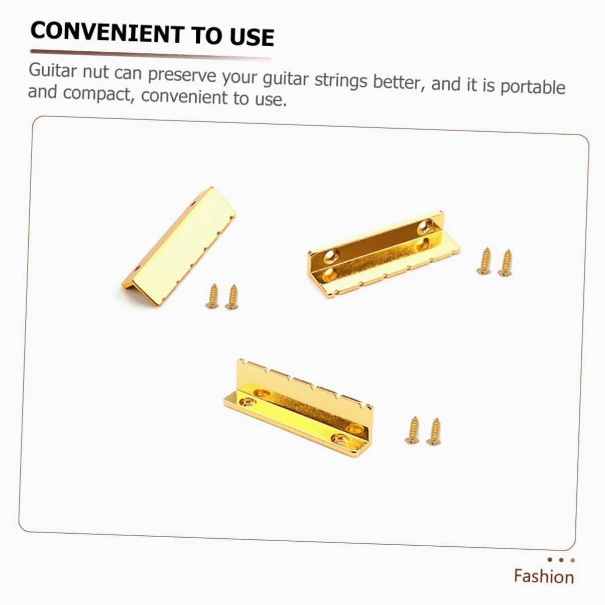 ibasenice 4sets Nut Metallo Per Chitarra Shaped Accessori Per Chitarra Elettrica e Acustica Migliora Suono e La Sostenibilità Delle Corde Facile Da Installare e Rimuovere