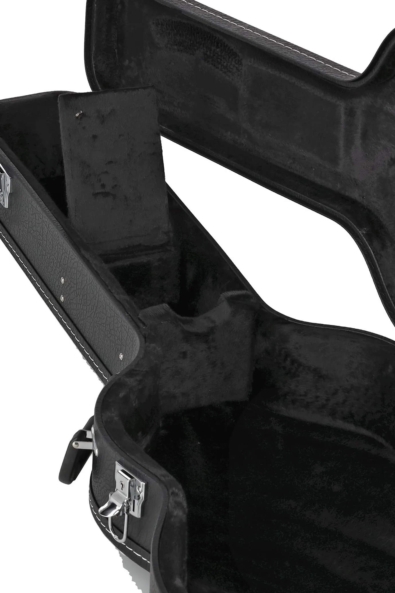 GEWA custodia in legno con rivestimento in plastica nera, custodia per chitarra classica