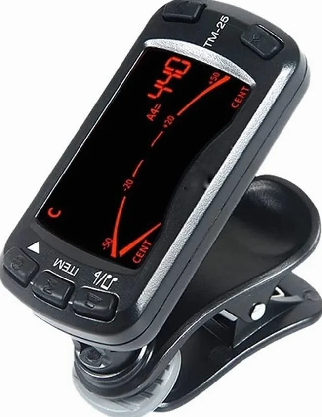 Tuner Guitar Metronome Multifunzionale Portatile Sintonizzatore Portatile for Chitarra Chromatic Bass Violin Ukulele Facile da Usare
